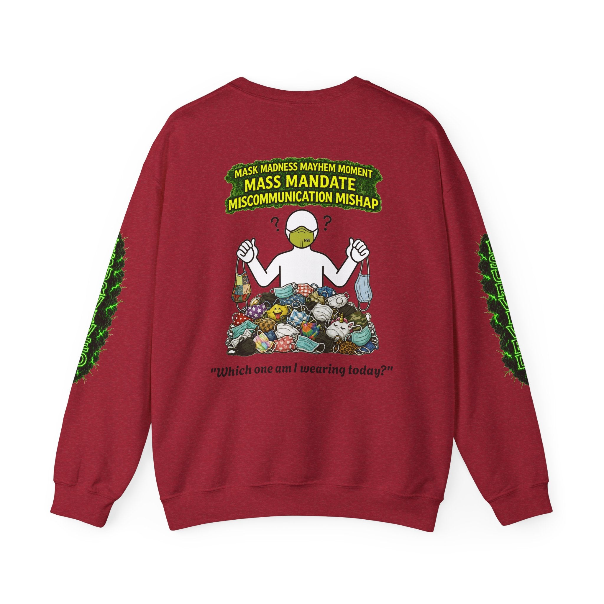 I Survived 2020 — PANDEMIC S1:E4: Director's Cut "Mask Madness" Unisex Heavy Blend™ Crewneck Sweatshirt