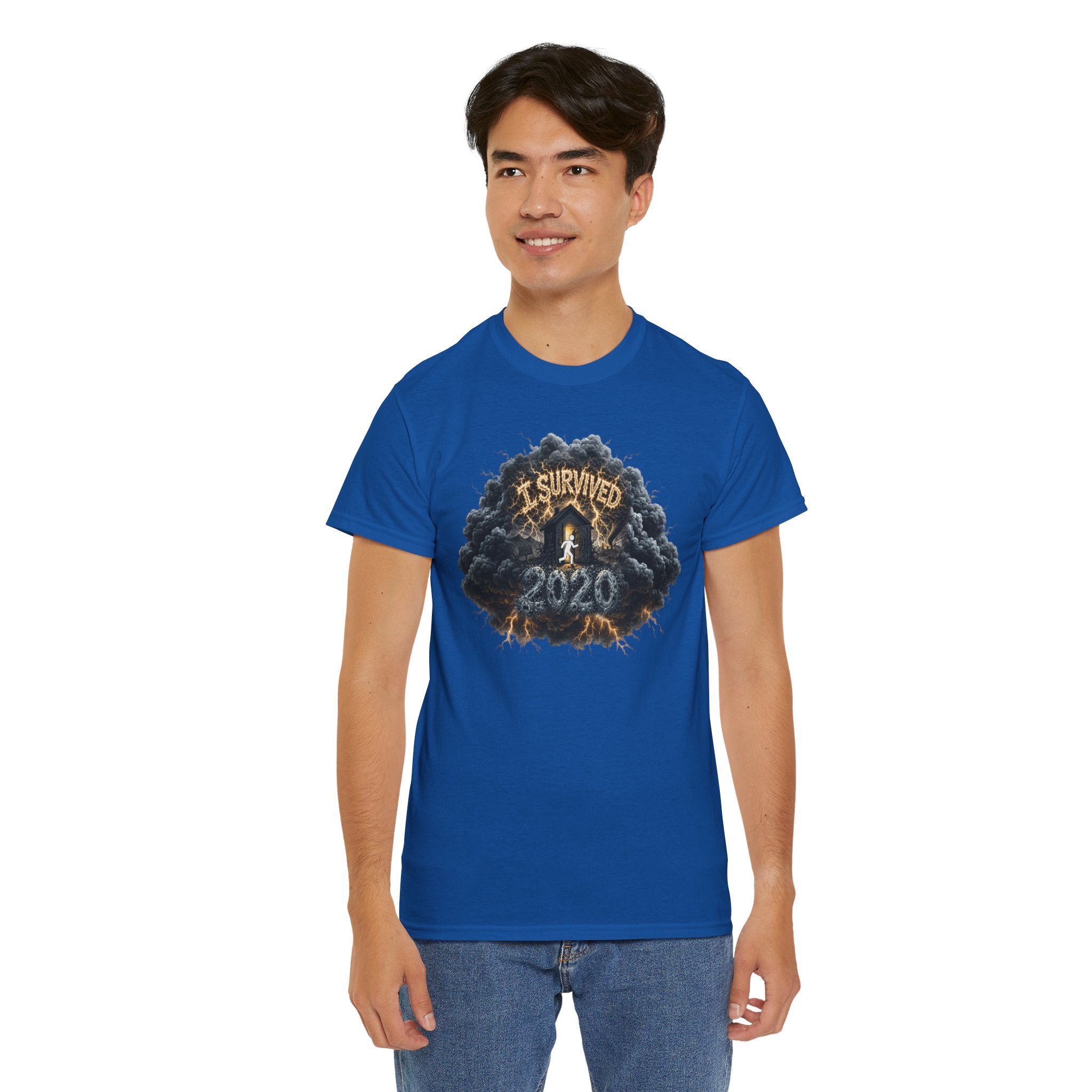 I Survived 2020 — Director's Cut Original Design Teaser Tee | Season 1 Premiere Drop Unisex Heavy Cotton Tee