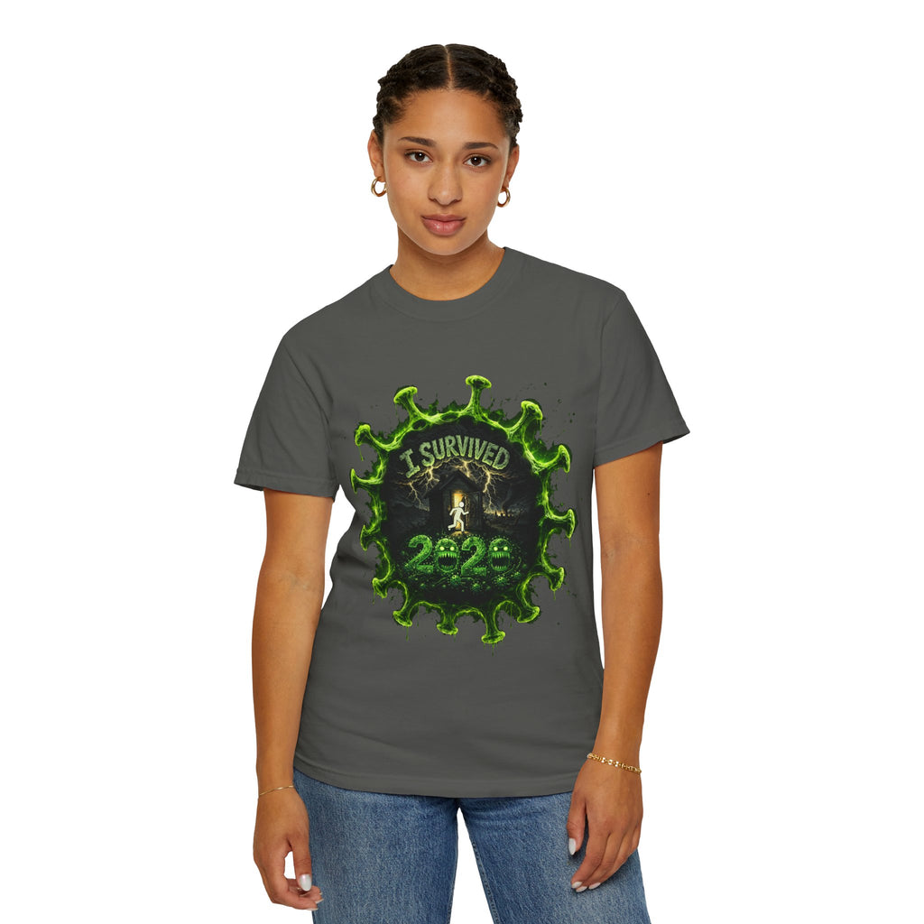 I Survived 2020 — Director's Cut S1:E5 "Delivery Doomsday" | Pandemic Edition Unisex Garment-Dyed T-shirt