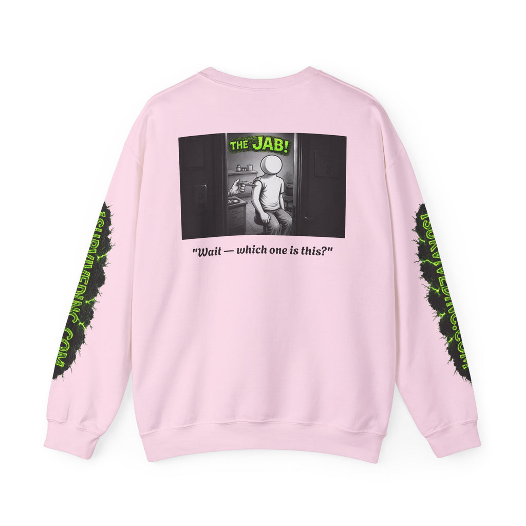 I Survived 2020 — S1:E3 "The Jab!" | Pandemic Edition Unisex Heavy Blend™ Crewneck Sweatshirt