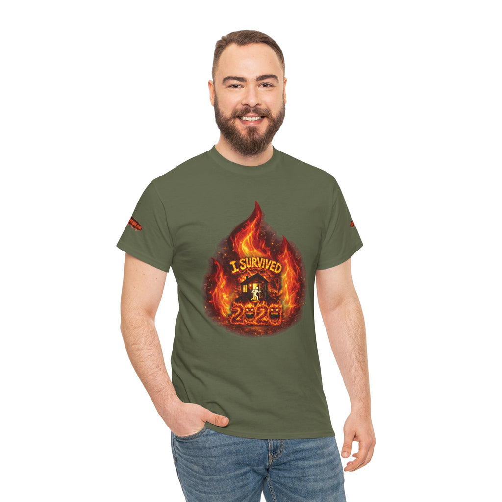 I Survived 2020 — Director's Cut S2:E3 "The California Wildfires" | Wildfire Edition Memorial Unisex Heavy Cotton Tee (SPECIAL EDITION)