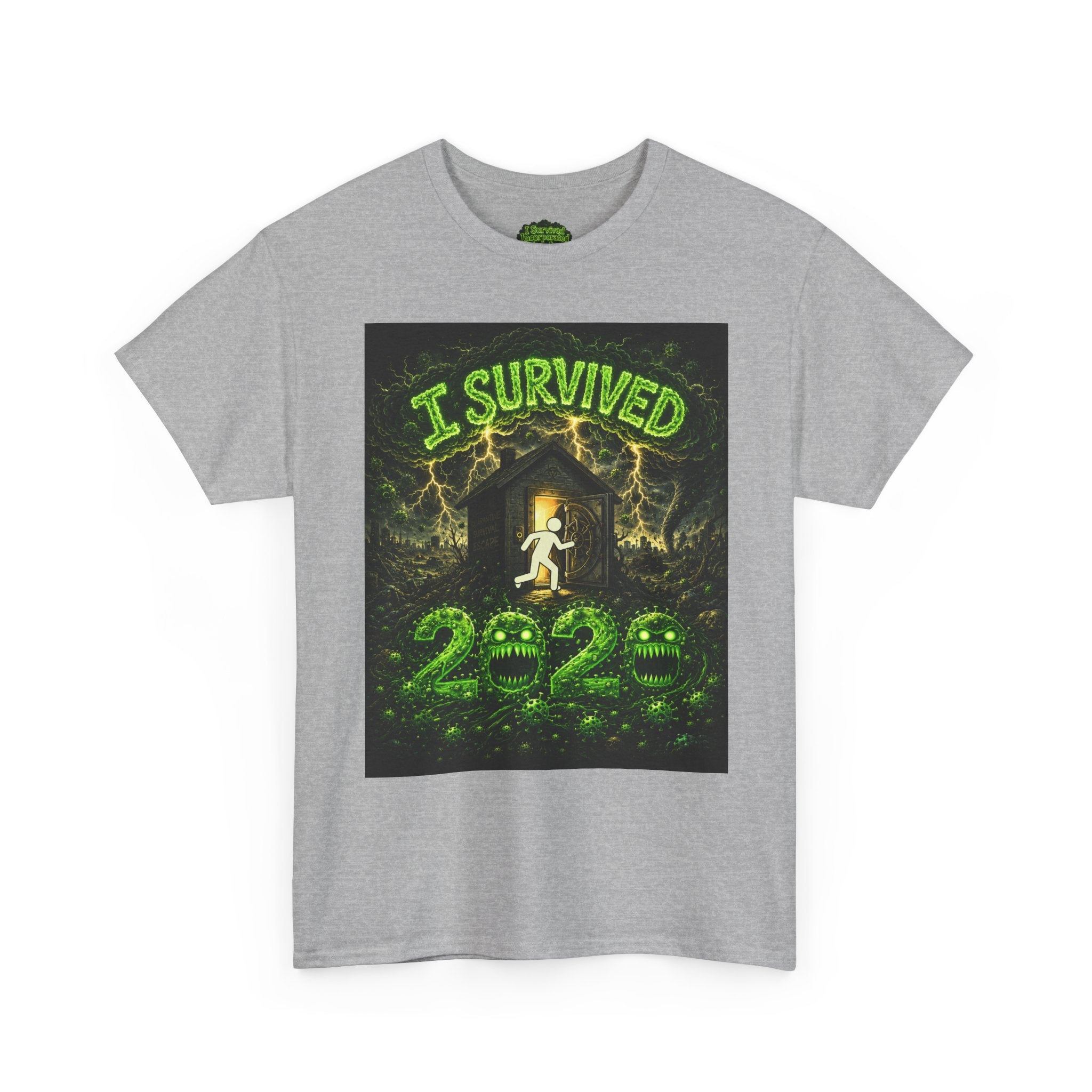 I Survived 2020 — S1:E1 "COVID-19: The Coronavirus" | Pandemic Edition Unisex Heavy Cotton Tee