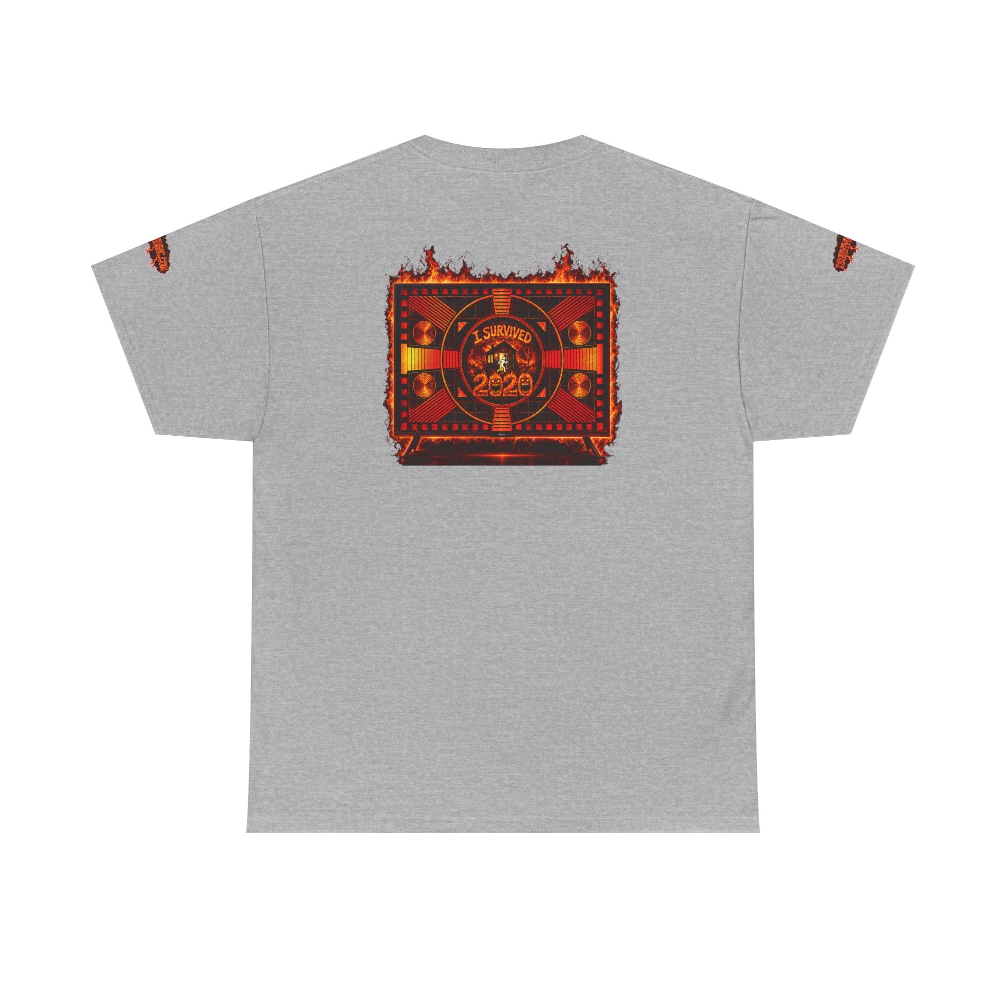 I Survived 2020 — "Please Stand By" Test Pattern Tee Wildfire Signal Special Edition Summer Premiere Unisex Heavy Cotton Tee