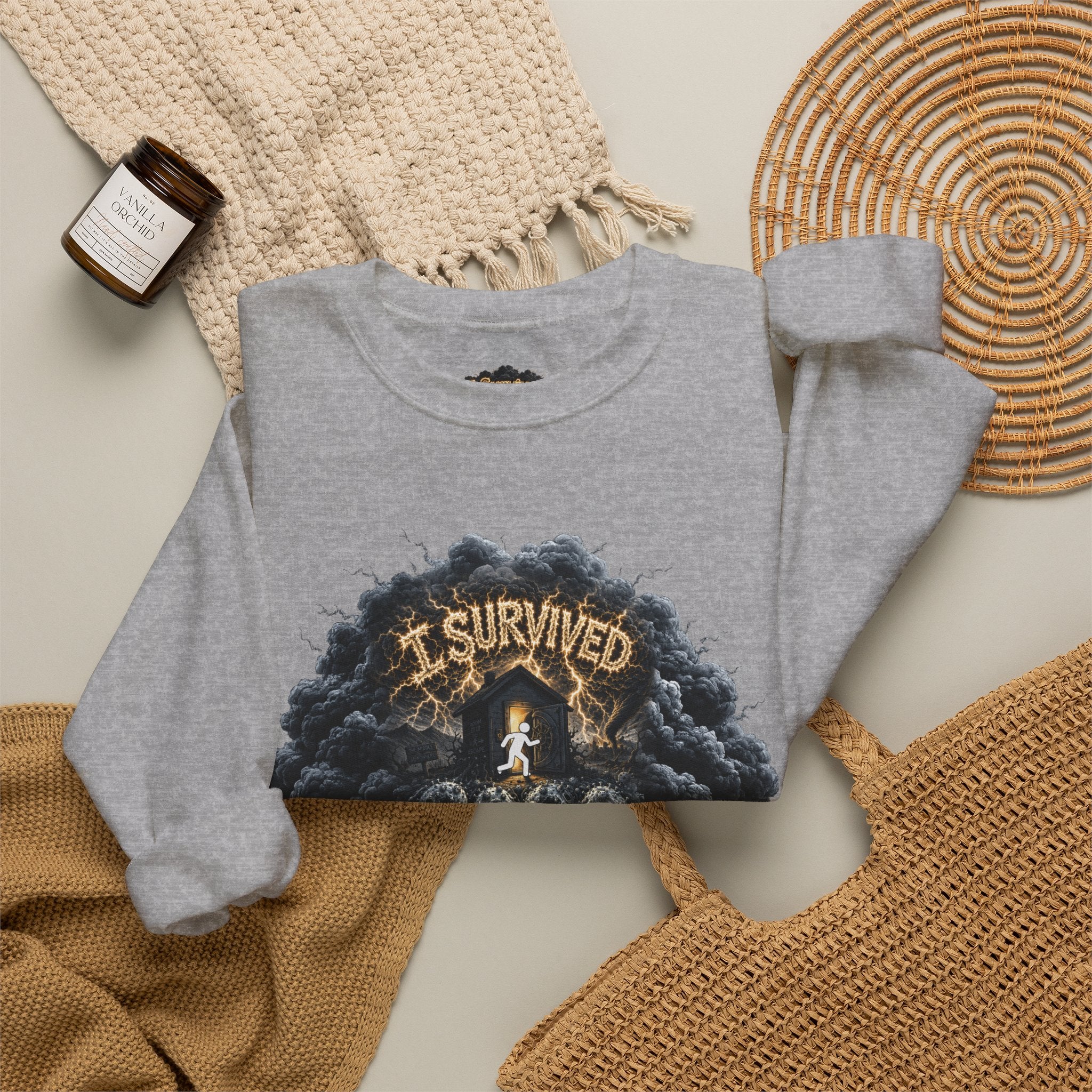 I Survived 2020 — Director's Cut Original Design Teaser Tee | Season 1 Premiere Drop Unisex Heavy Blend™ Crewneck Sweatshirt (SPECIAL EDITION)
