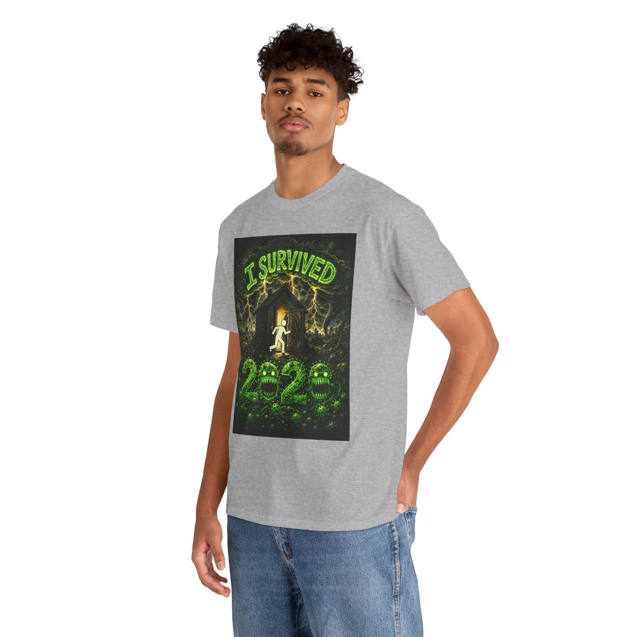 I Survived 2020 — S1:E1 "COVID-19: The Coronavirus" | Pandemic Edition Unisex Heavy Cotton Tee