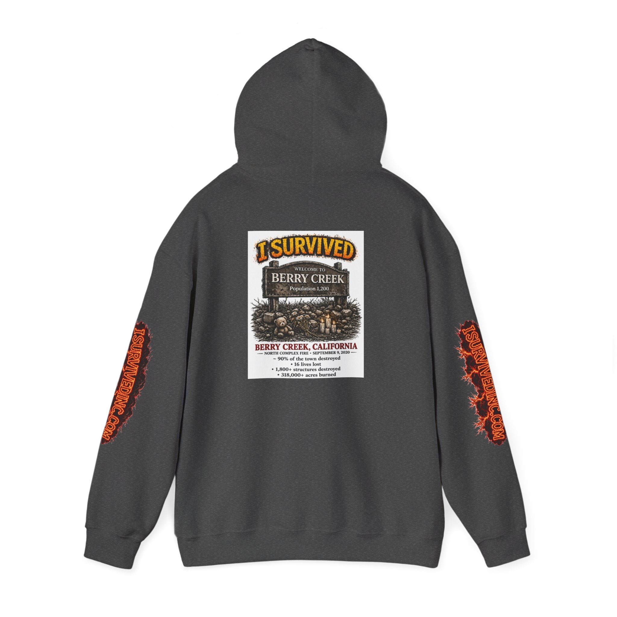 I Survived 2020 — S2:E1 "Berry Creek" | Wildfire Edition Memorial Hoodie Sweatshirt
