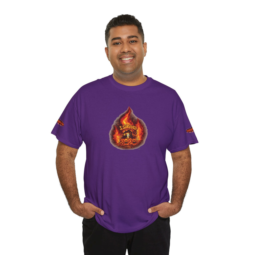 I Survived 2020 —  WILDFIRES S2:E4: Director's Cut Special Edition "Western U.S. Wildfire Season" Memorial Unisex Heavy Cotton Tee