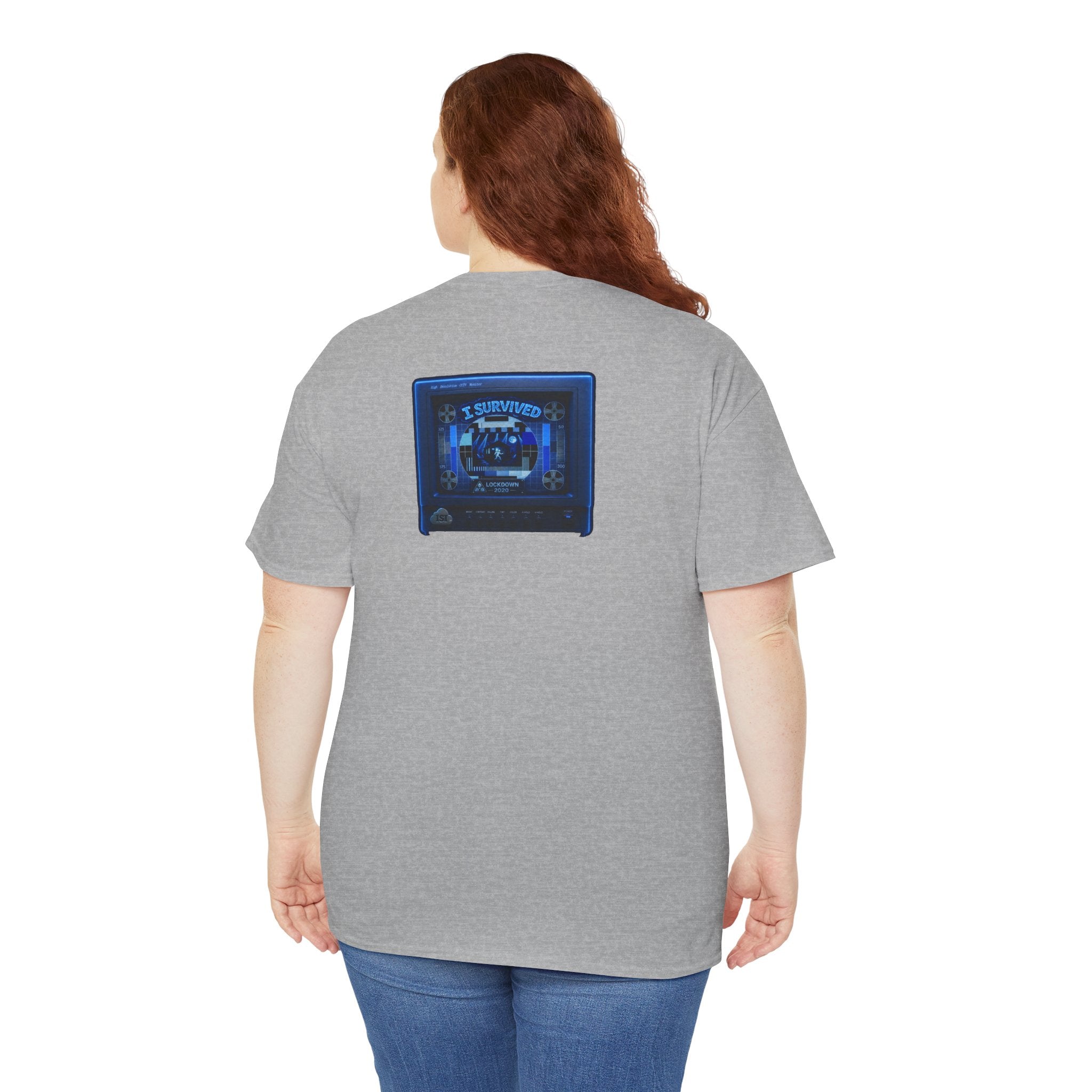 I Survived 2020 — "Please Stand By" Test Pattern Tee Lockdown Surveillance Edition Summer Exclusive Unisex Heavy Cotton Tee