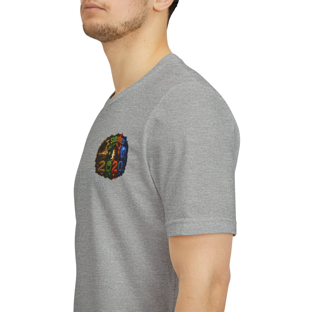 I Survived 2020 — "No Signal" Test Pattern Tee Alien Broadcast Finale Summer Premiere Unisex Jersey Short Sleeve Tee