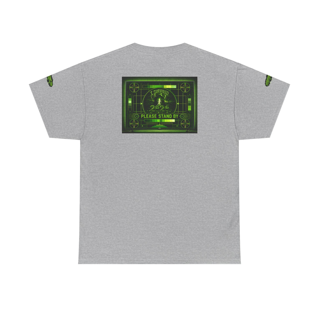 I Survived 2020 — "Please Stand By" Test Pattern Toxic Signal Tee Special Edition Summer Premiere Unisex Heavy Cotton Tee