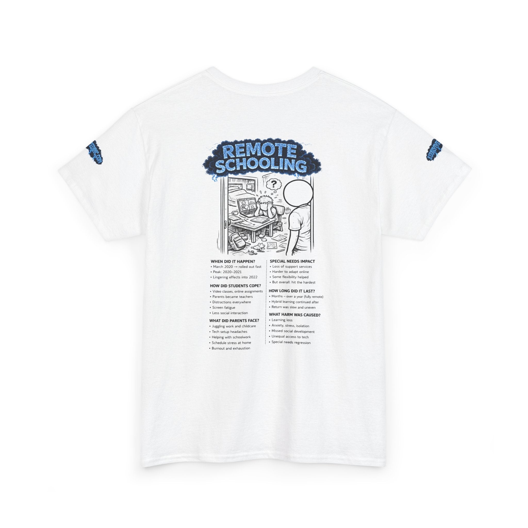 I Survived 2020 — Director's Cut S3:E3 "Remote Schooling" | Lockdown Edition Documentary Unisex Heavy Cotton Tee (SPECIAL EDITION)