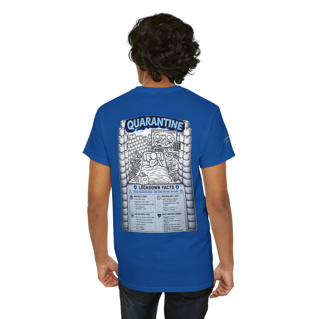 I Survived 2020 — LOCKDOWN S3:E1: Director's Cut Special Edition "Quarantine" Unisex Heavy Cotton Tee
