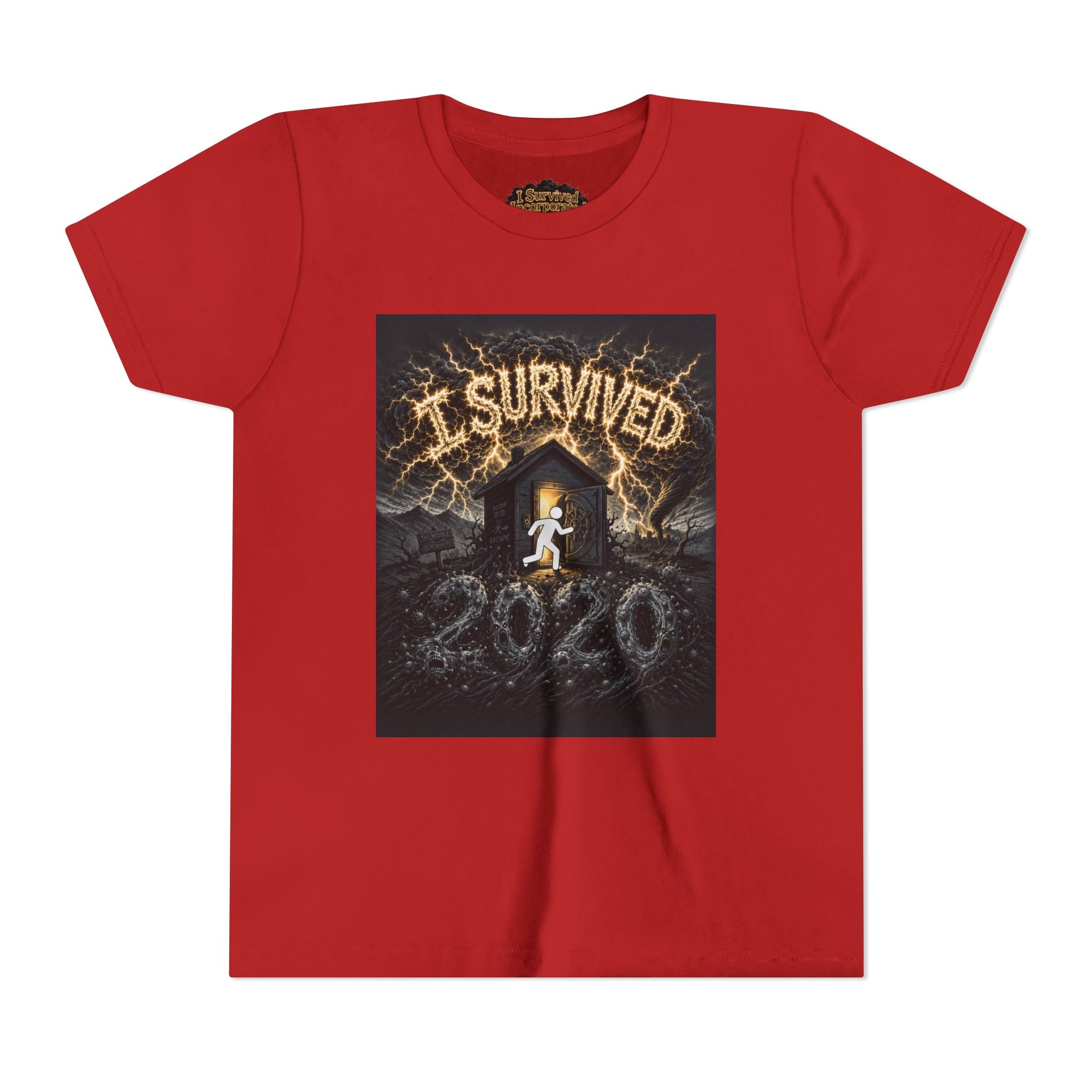 I Survived 2020 — Original Design Teaser Tee | Season 1 Premiere Drop Youth Short Sleeve Tee