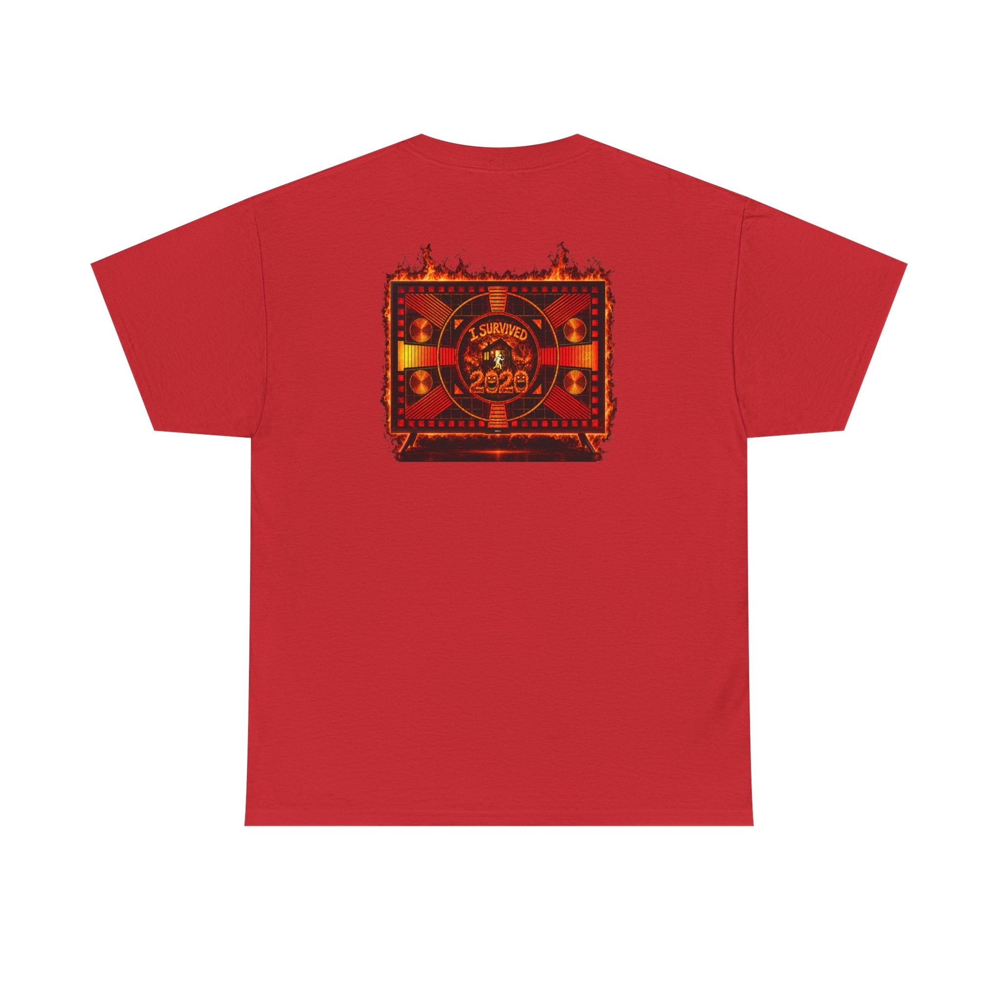 I Survived 2020 — "Please Stand By" Test Pattern Tee Wildfire Signal Edition Summer Premiere Unisex Heavy Cotton Tee