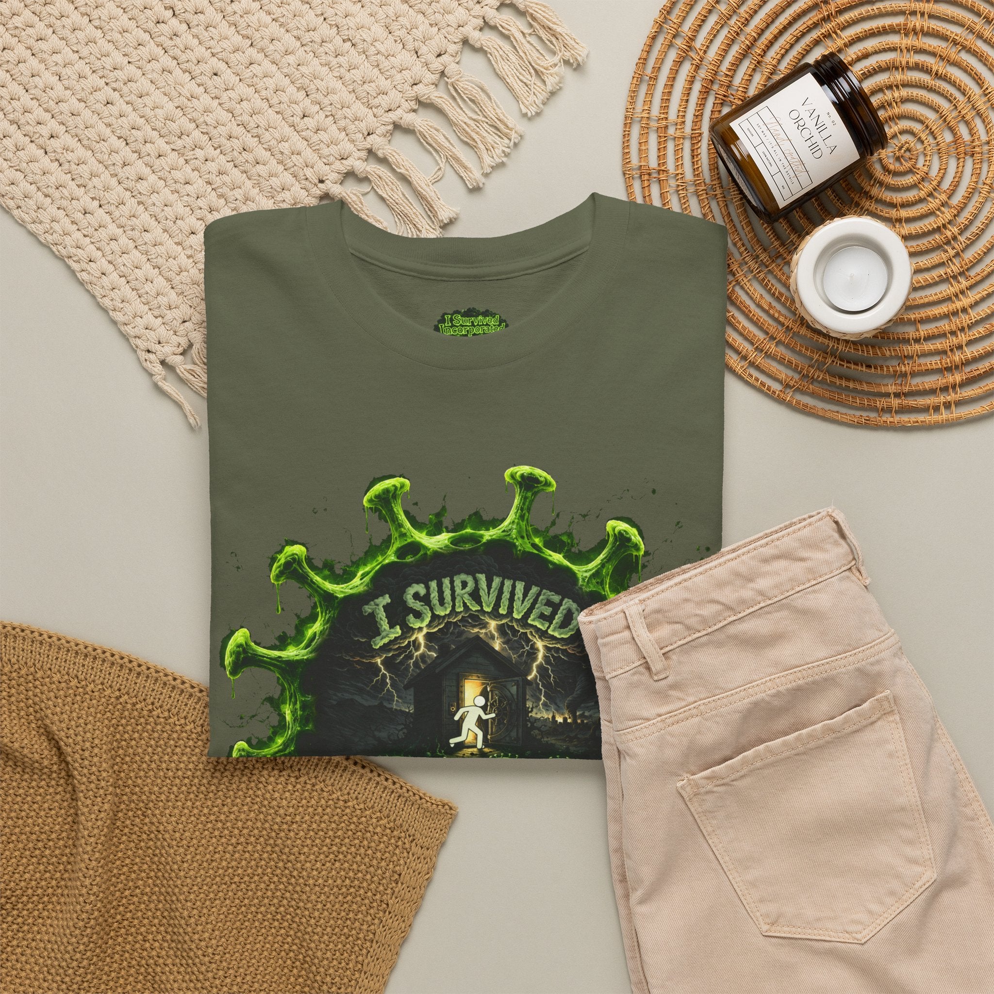 I Survived 2020 — Director's Cut S1:E5 "Delivery Doomsday" | Pandemic Edition Unisex Heavy Cotton Tee