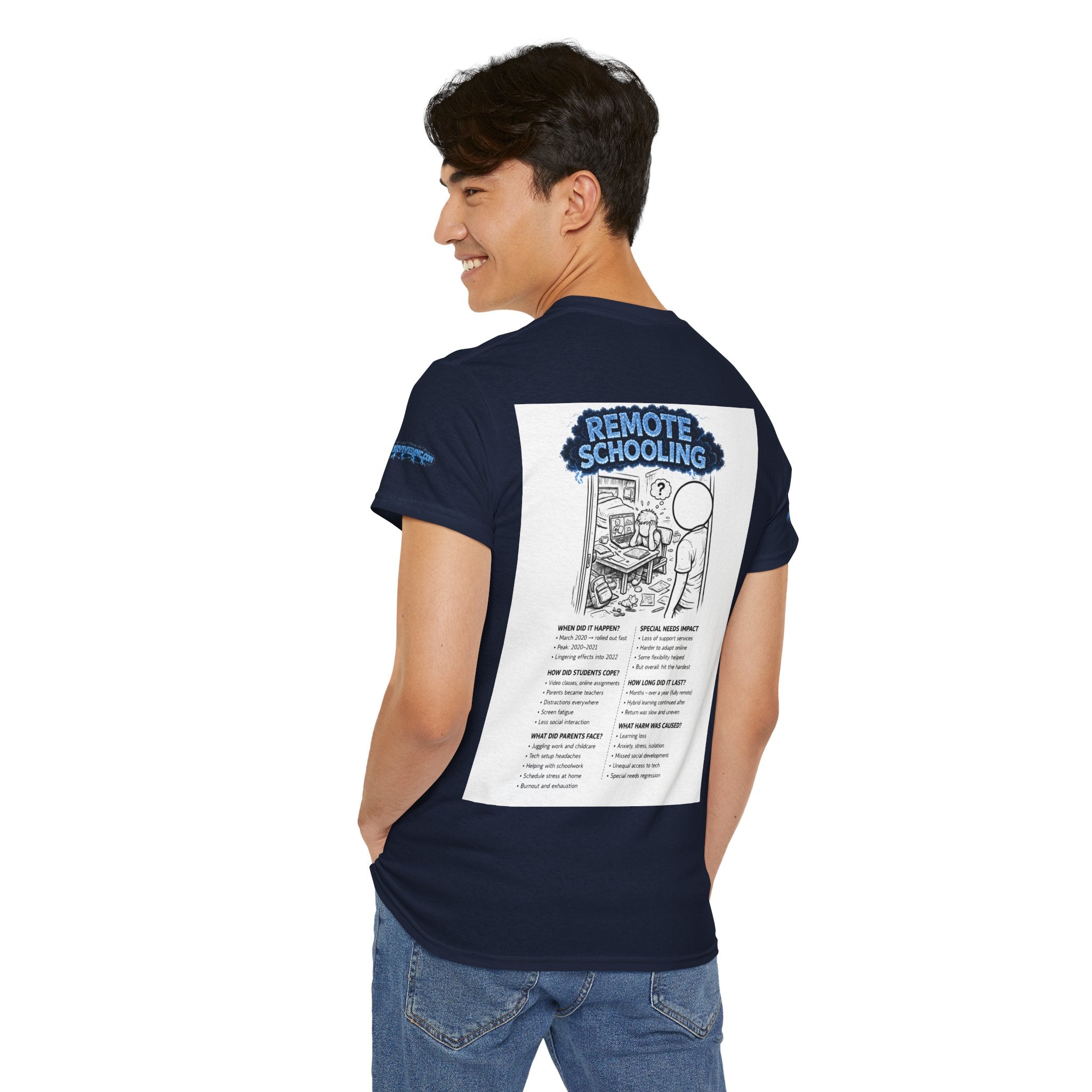 I Survived 2020 — Director's Cut S3:E3 "Remote Schooling" | Lockdown Edition Documentary Unisex Heavy Cotton Tee (SPECIAL EDITION)