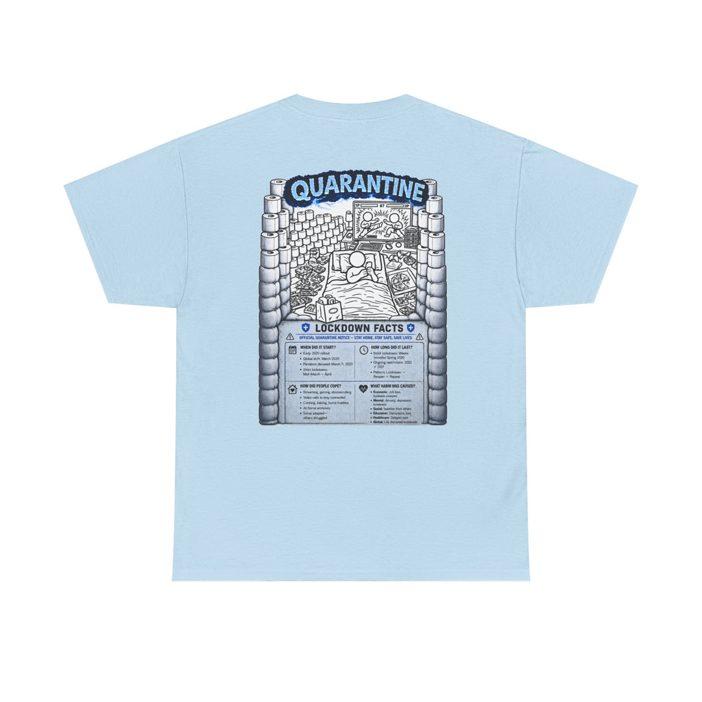 I Survived 2020 — LOCKDOWN S3:E1: Director's Cut "Quarantine" Unisex Heavy Cotton Tee