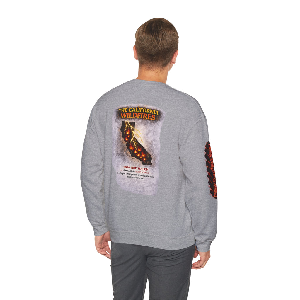I Survived 2020 — Director's Cut S2:E3 "The California Wildfires" | Wildfire Edition Memorial Unisex Heavy Blend™ Crewneck Sweatshirt