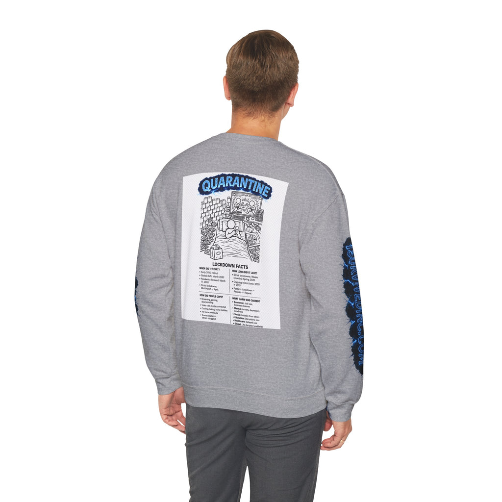 I Survived 2020 — S3:E1 "Quarantine" | Lockdown Edition Documentary Unisex Heavy Blend™ Crewneck Sweatshirt