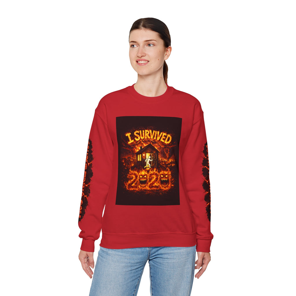 I Survived 2020 — WILDFIRES S2:E1: "Berry Creek" Memorial Unisex Heavy Blend™ Crewneck Sweatshirt