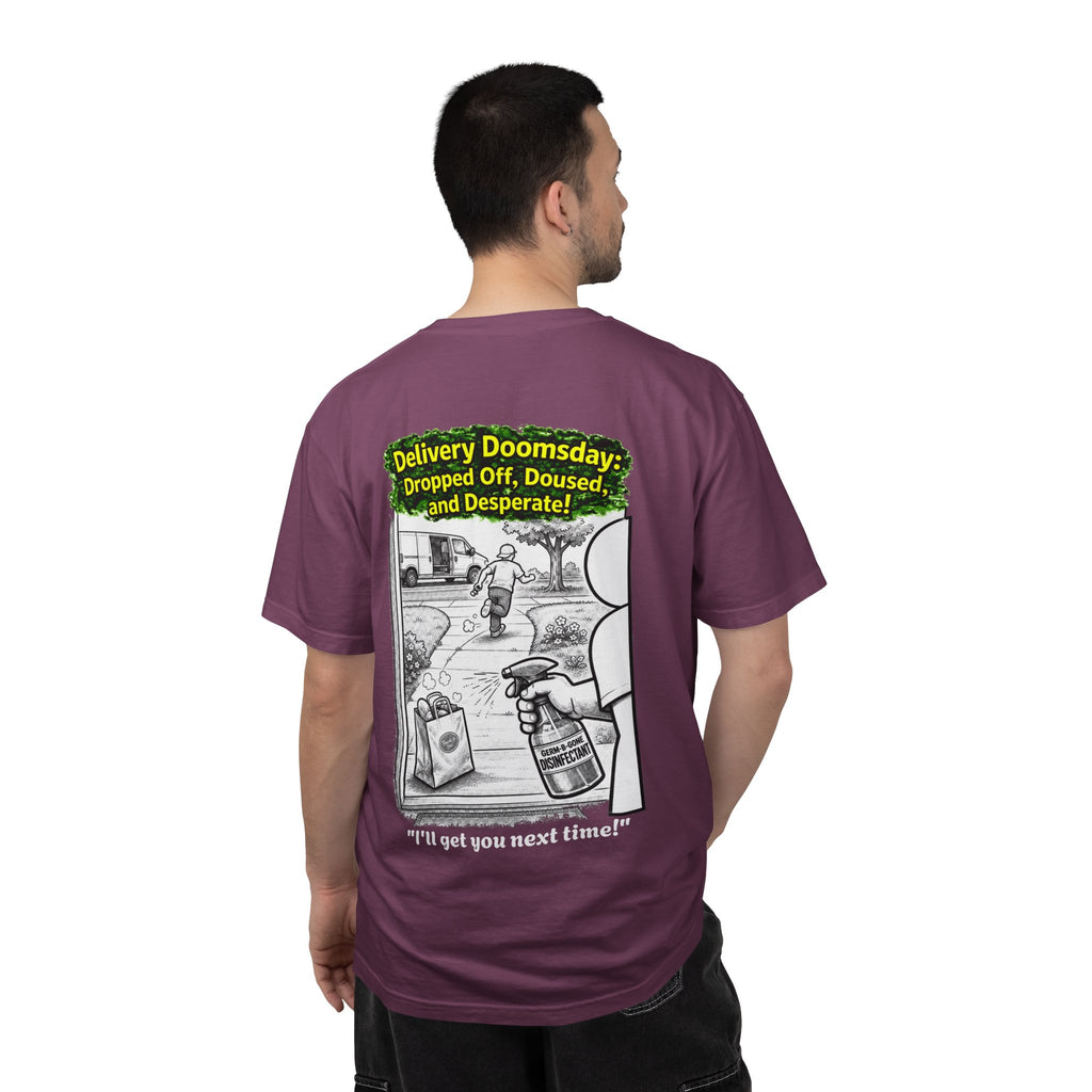 Sobreviví al 2020 — T1:E5 "Apocalipsis de Entregas" | Camiseta unisex teñida de edición Pandemia