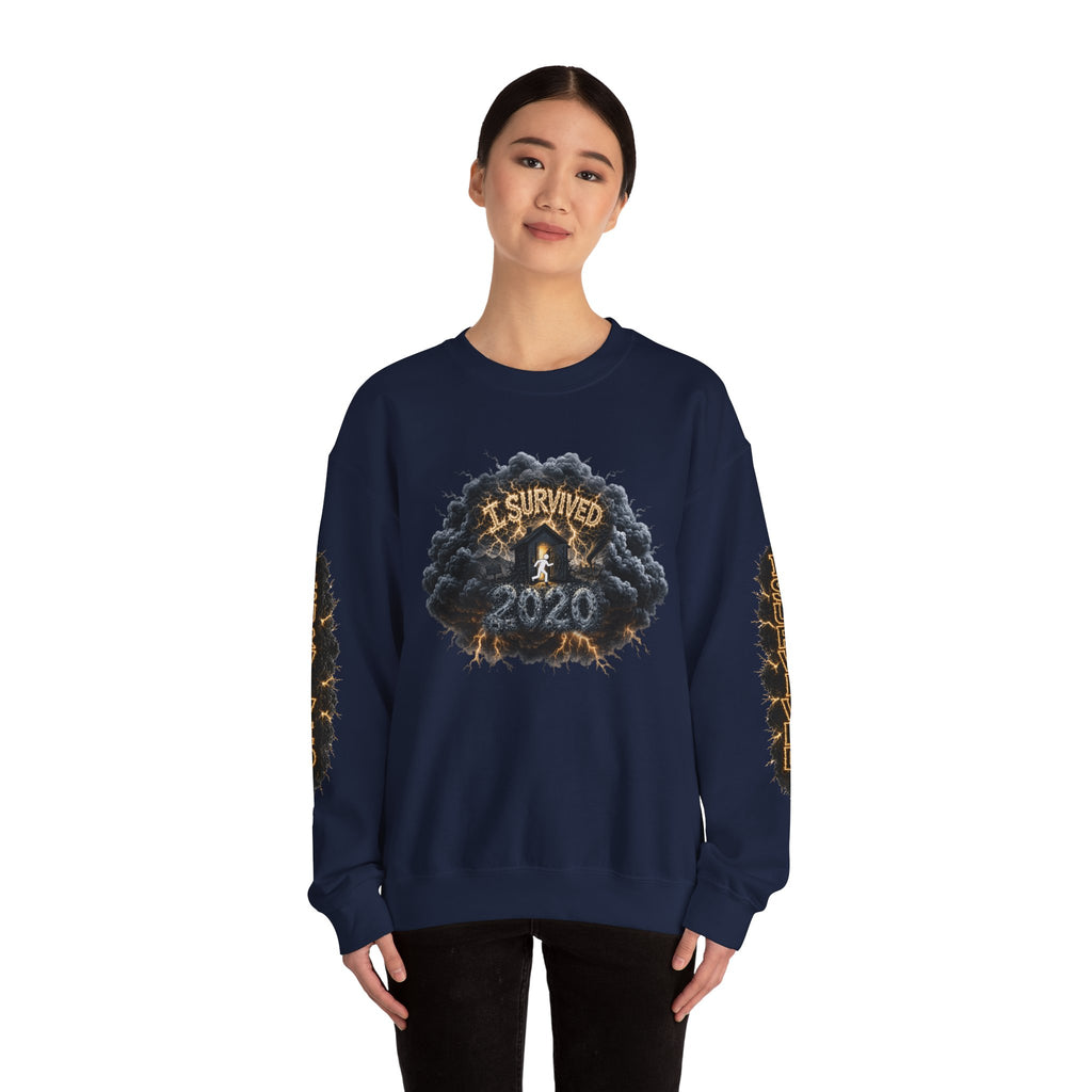 I Survived 2020 — Director's Cut Original Design Teaser Tee | Season 1 Premiere Drop Unisex Heavy Blend™ Crewneck Sweatshirt (SPECIAL EDITION)
