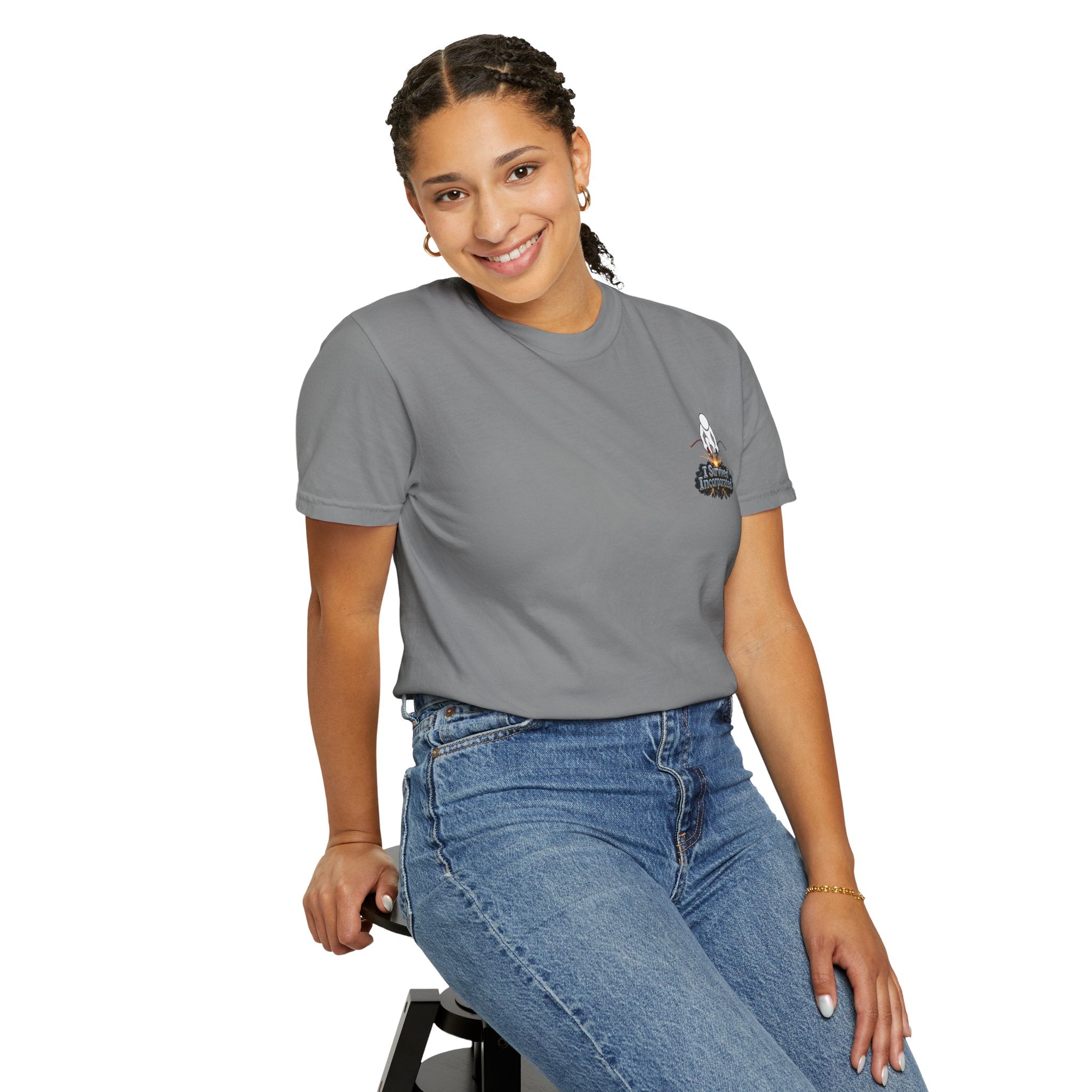 I Survived 2020 — "Please Stand By" Test Pattern Tee Summer Premier Unisex Garment-Dyed T-shirt