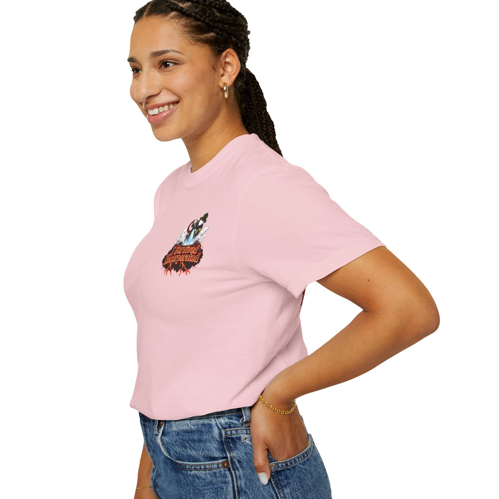 I Survived 2020 — "Please Stand By" Test Pattern Tee Wildfire Signal Edition Summer Premiere Unisex Garment-Dyed T-shirt