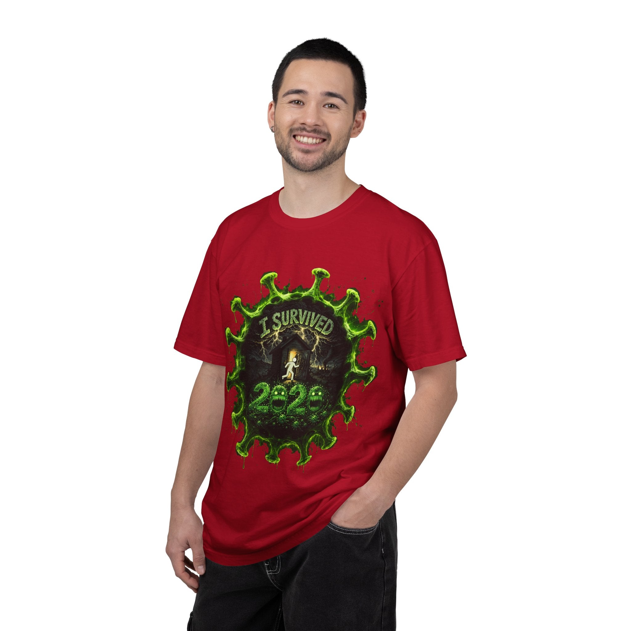 I Survived 2020 — Director's Cut S1:E4 "Mask Madness Mayhem Moment" | Pandemic Edition Unisex Garment-Dyed T-shirt