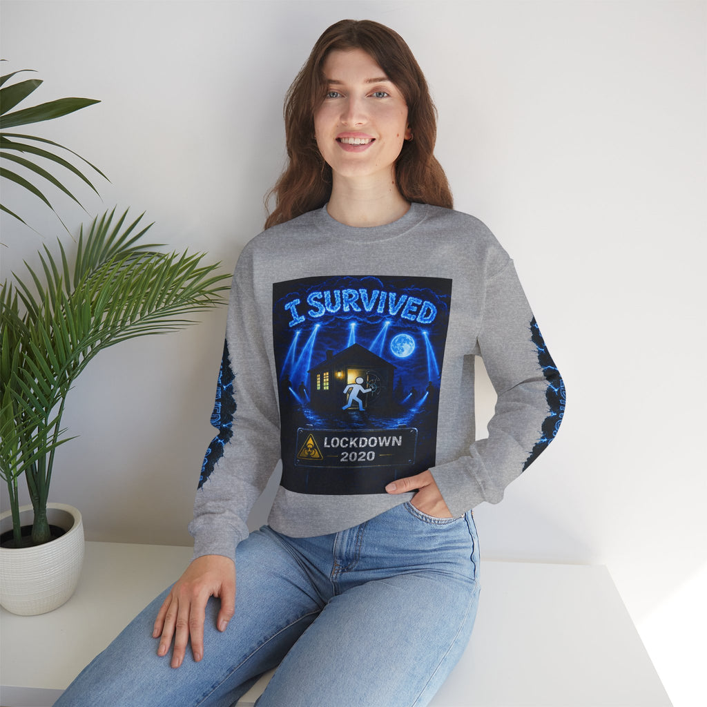 I Survived 2020 — LOCKDOWN S3:E1: "Quarantine" Unisex Heavy Blend™ Crewneck Sweatshirt