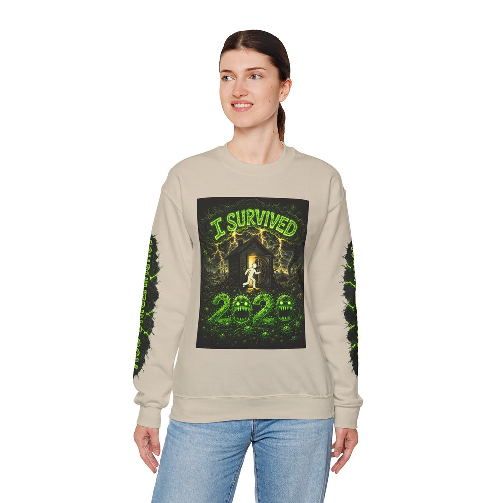 I Survived 2020 — PANDEMIC S1:E4: "Mask Madness" Unisex Heavy Blend™ Crewneck Sweatshirt
