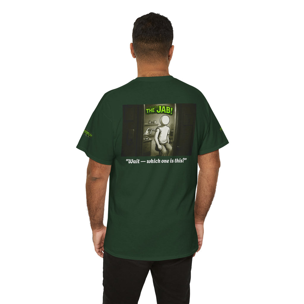 I Survived 2020 — PANDEMIC S1:E3: Director's Cut Special Edition "The Jab!" Unisex Heavy Cotton Tee
