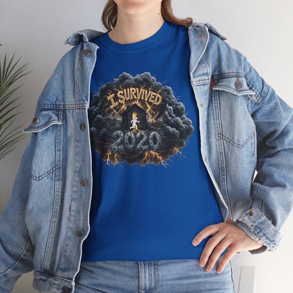 I Survived 2020 — Director's Cut Original Design Teaser Tee | Season 1 Premiere Drop Unisex Heavy Cotton Tee