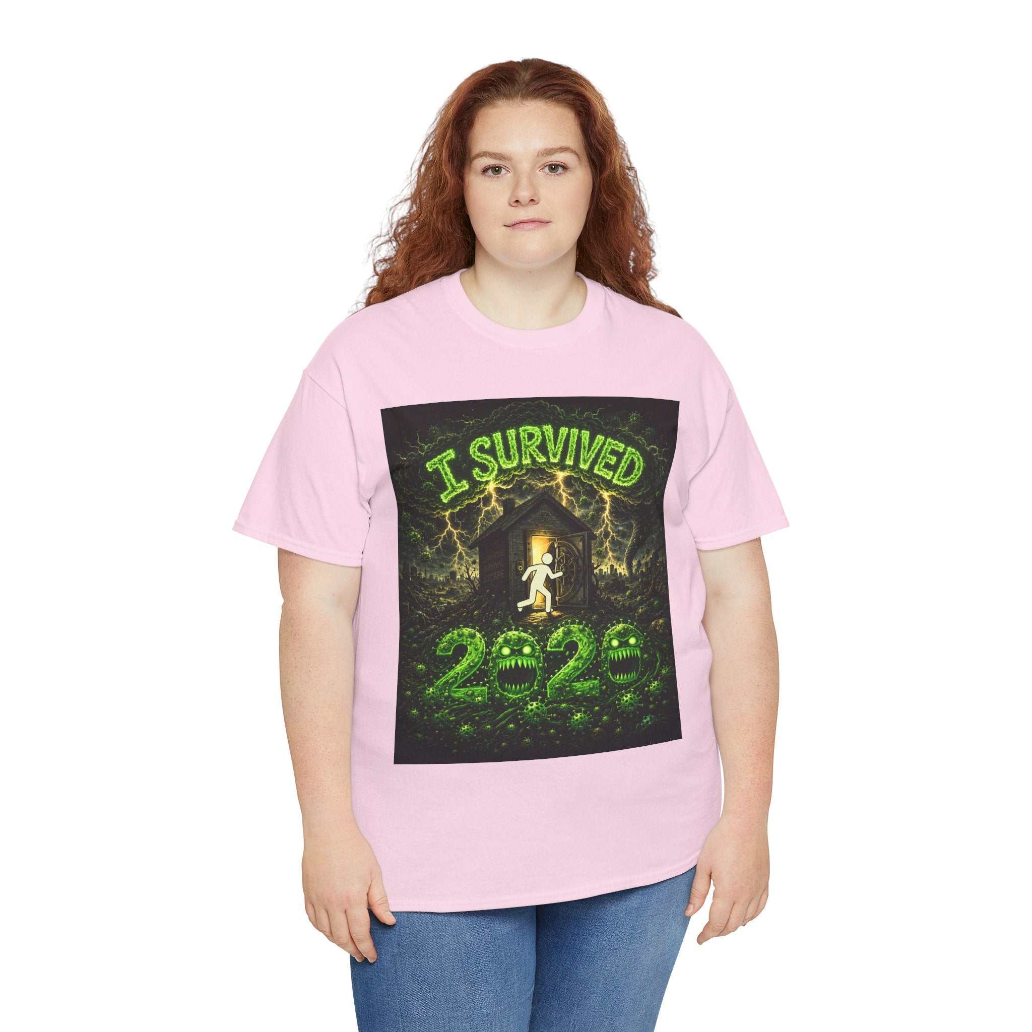 I Survived 2020 — S1:E1 "COVID-19: The Coronavirus" | Pandemic Edition Unisex Heavy Cotton Tee