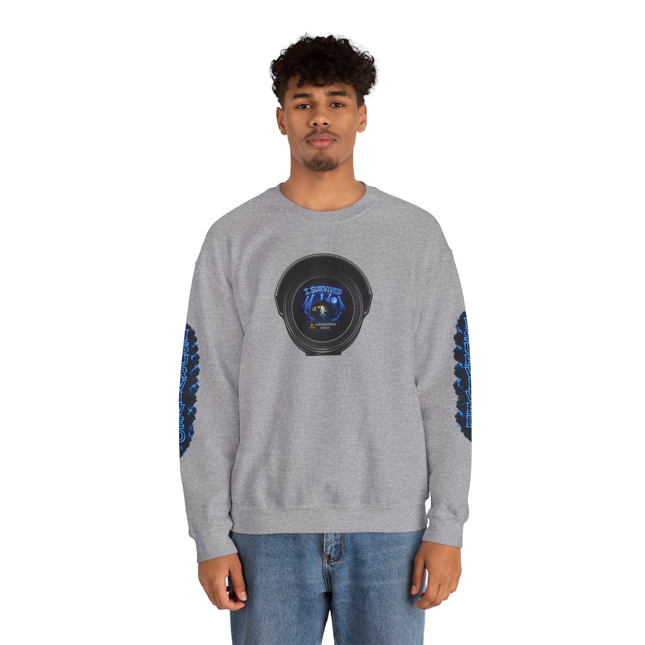 I Survived 2020 — LOCKDOWN S3:E2: Director's Cut Special Edition "Dating Under Lockdown" Unisex Heavy Blend™ Crewneck Sweatshirt