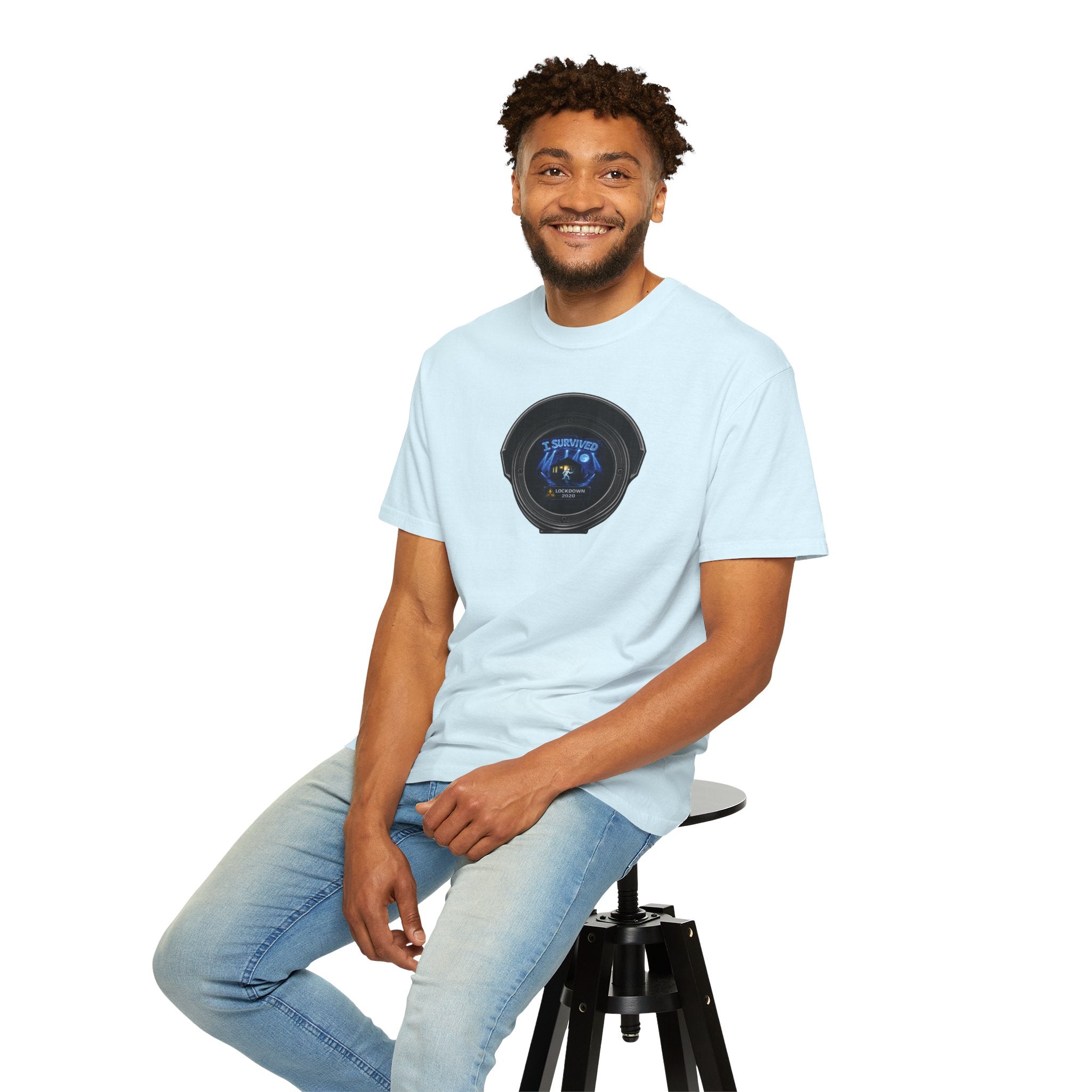 I Survived 2020 —  LOCKDOWN S3:E3: Director's Cut "Remote Schooling" Unisex Garment-Dyed T-shirt