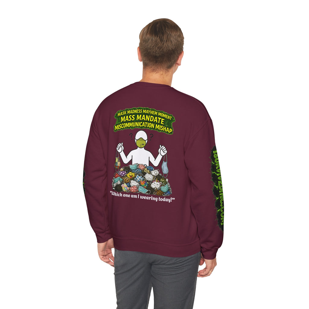 I Survived 2020 — PANDEMIC S1:E4: "Mask Madness" Unisex Heavy Blend™ Crewneck Sweatshirt