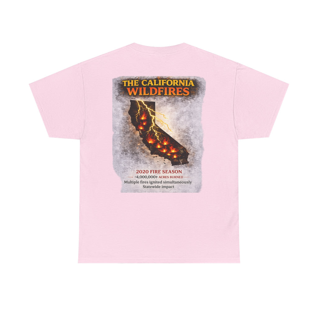 I Survived 2020 — Director's Cut S2:E3 "The California Wildfires" | Wildfire Edition Memorial Unisex Heavy Cotton Tee