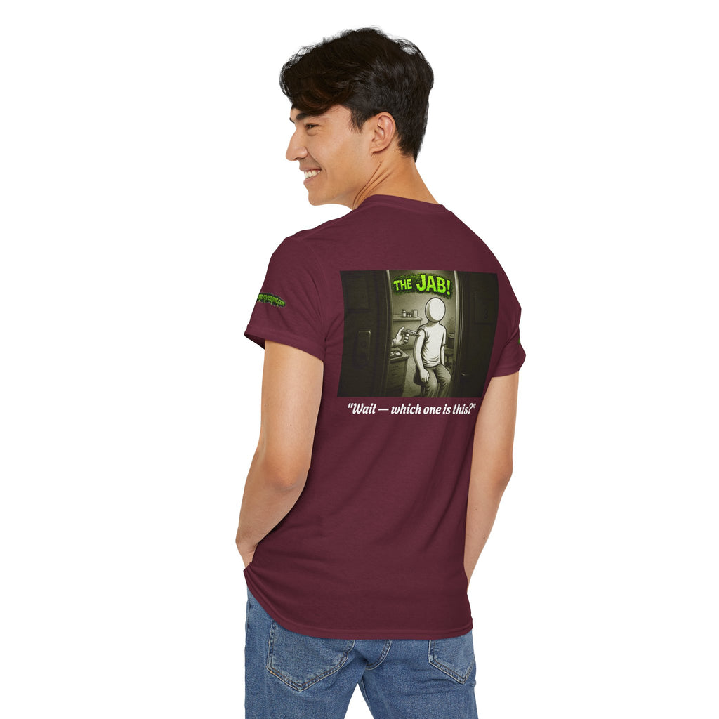 I Survived 2020 — PANDEMIC S1:E3: Director's Cut Special Edition "The Jab!" Unisex Heavy Cotton Tee
