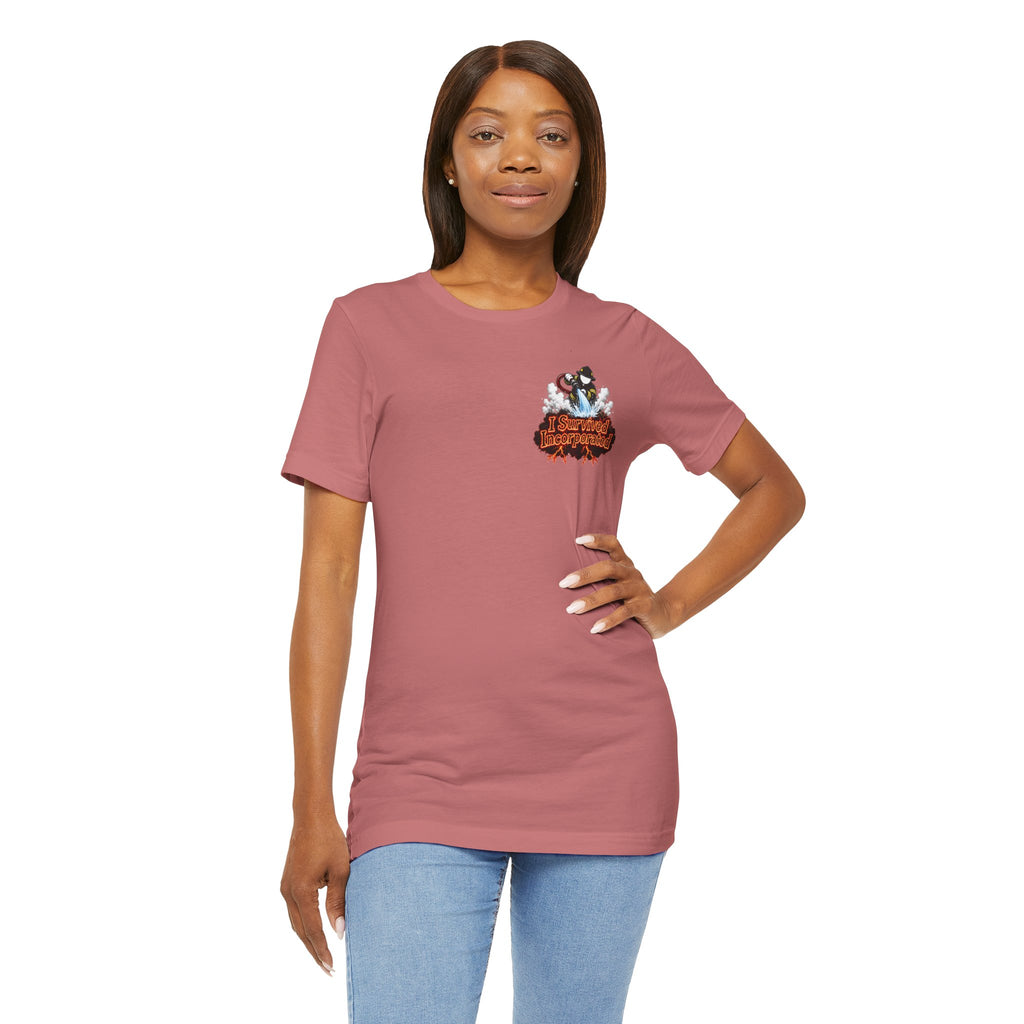 I Survived 2020 — "Please Stand By" Test Pattern Tee Wildfire Signal Edition Summer Premiere Unisex Jersey Short Sleeve Tee
