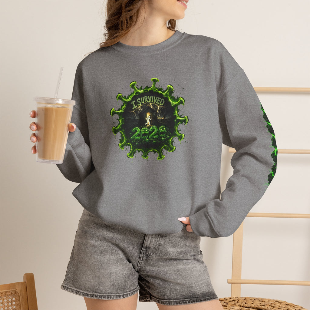 I Survived 2020 — PANDEMIC S1:E1: Director's Cut "COVID-19: The Coronavirus" Unisex Heavy Blend™ Crewneck Sweatshirt
