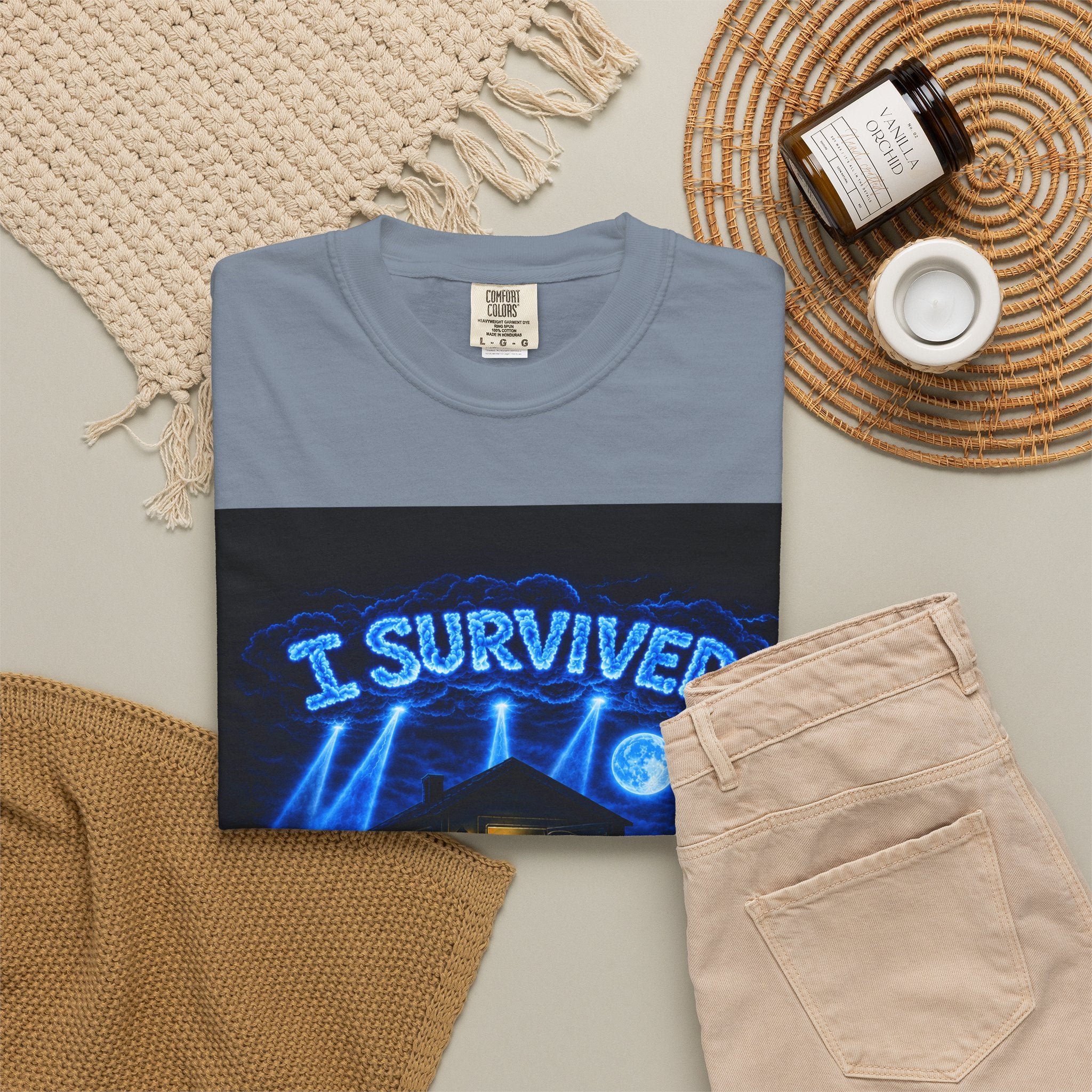 I Survived 2020 — LOCKDOWN S3:E3: "Remote Schooling" Unisex Garment-Dyed T-shirt