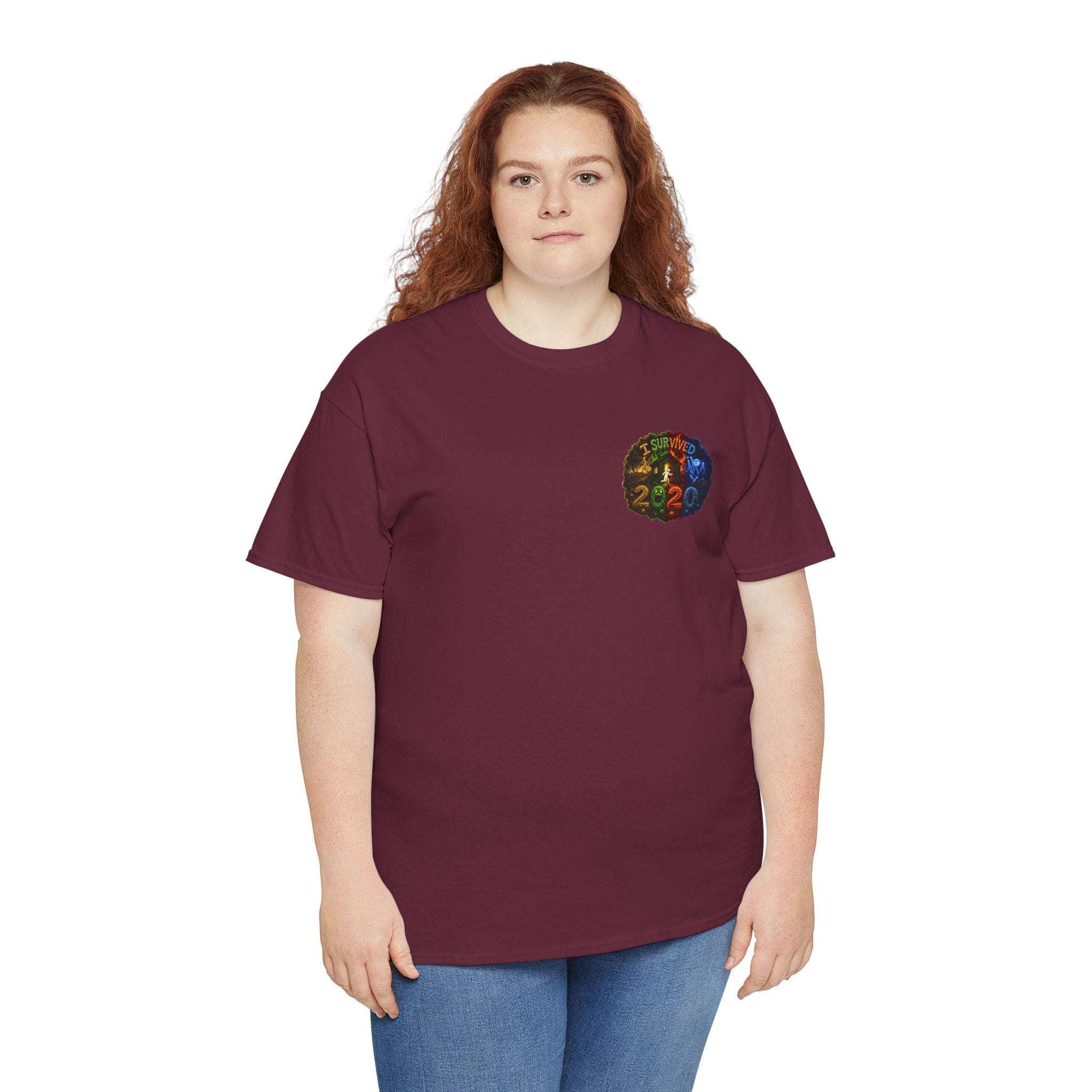 I Survived 2020 — "No Signal" Test Pattern Tee Alien Broadcast Finale Summer Premiere Unisex Heavy Cotton Tee