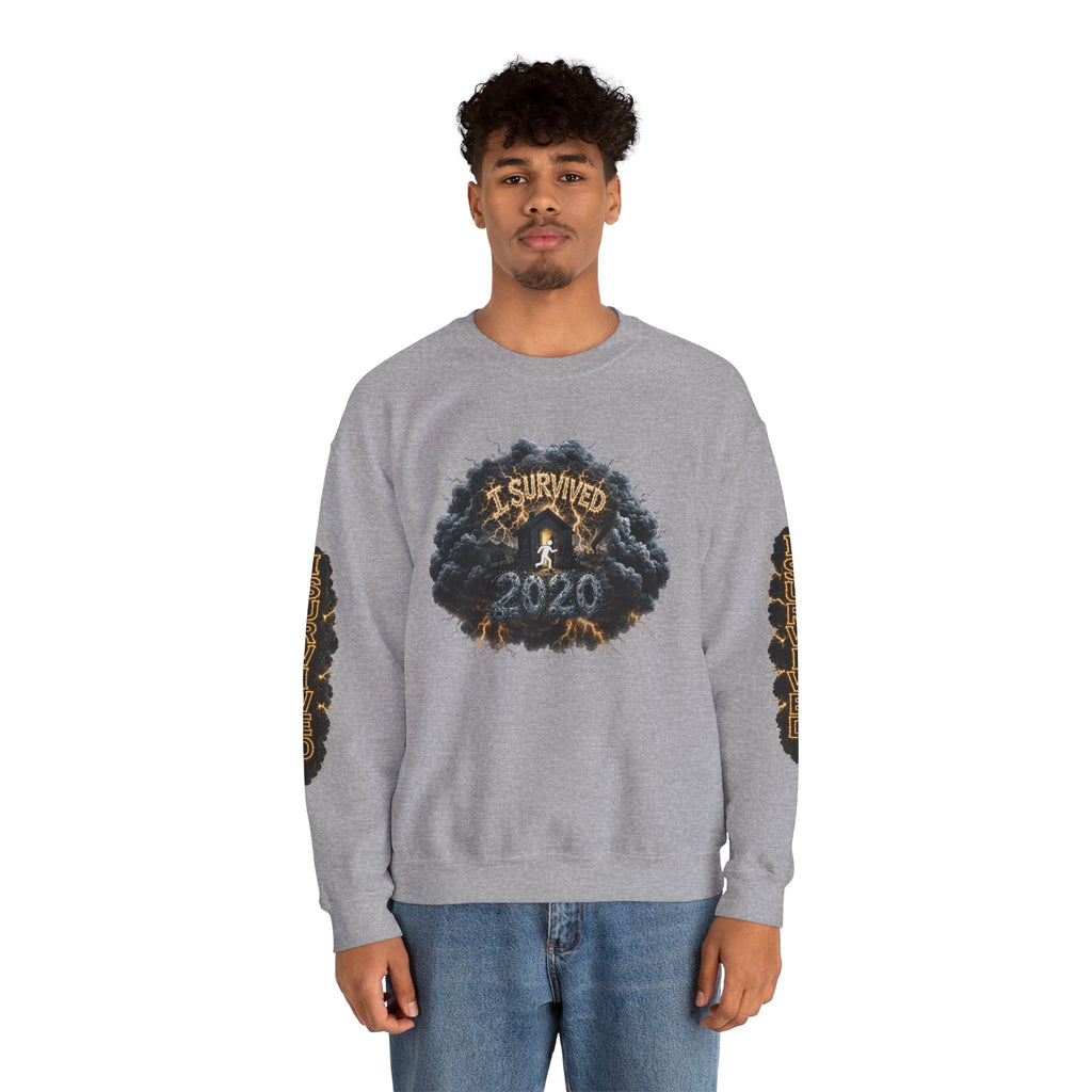 I Survived 2020 — Director's Cut Original Design Teaser Tee | Season 1 Premiere Drop Unisex Heavy Blend™ Crewneck Sweatshirt (SPECIAL EDITION)