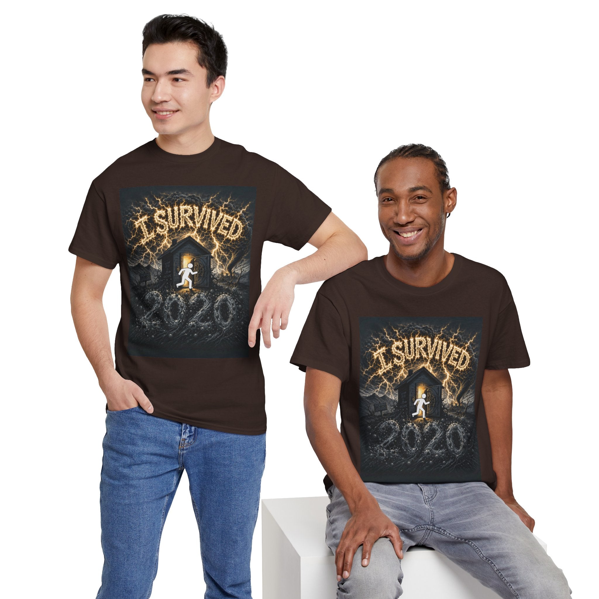 I Survived 2020 — Original PILOT Design Unisex Heavy Cotton Tee