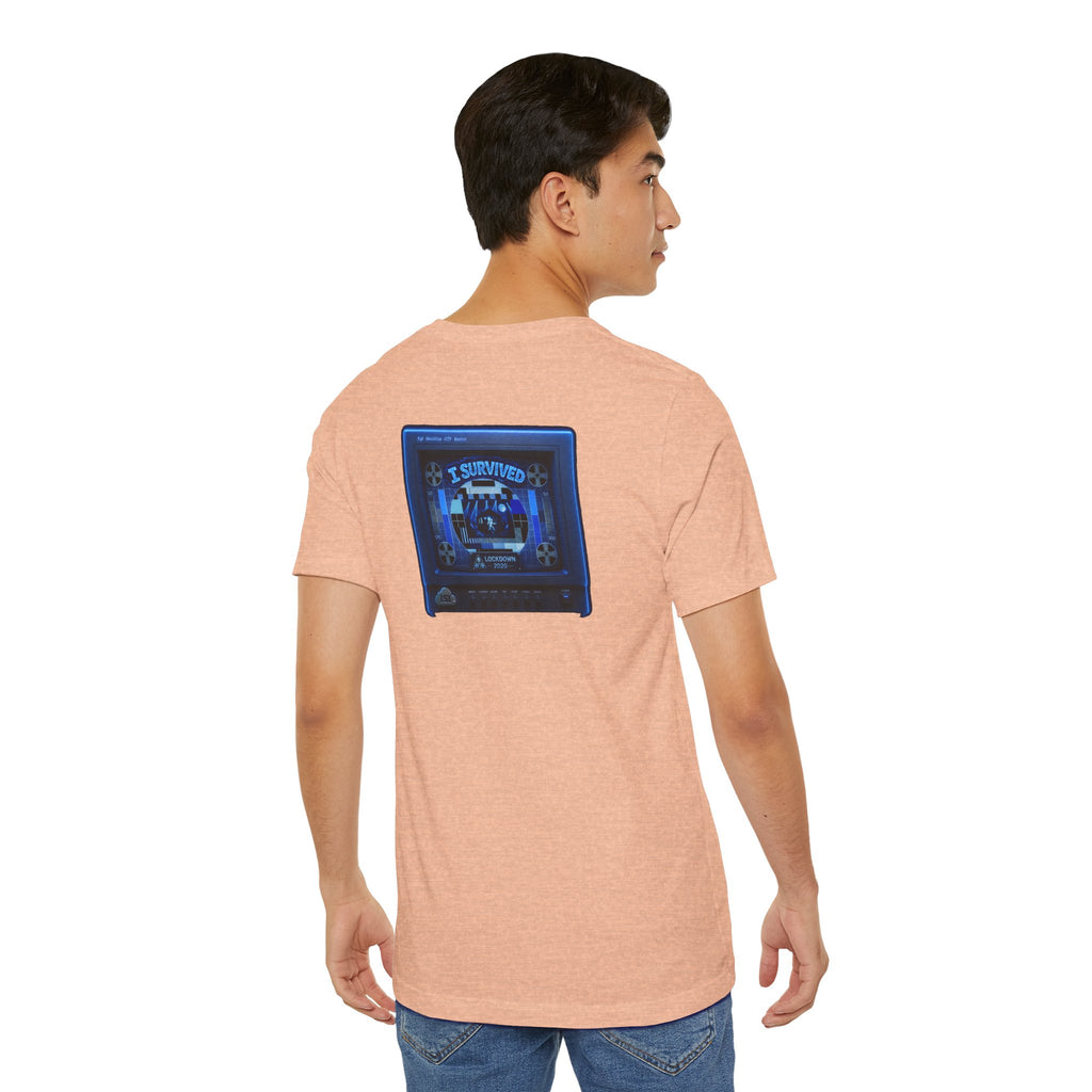 I Survived 2020 — "Please Stand By" Test Pattern Tee Lockdown Summer Exclusive Unisex Jersey Short Sleeve Tee