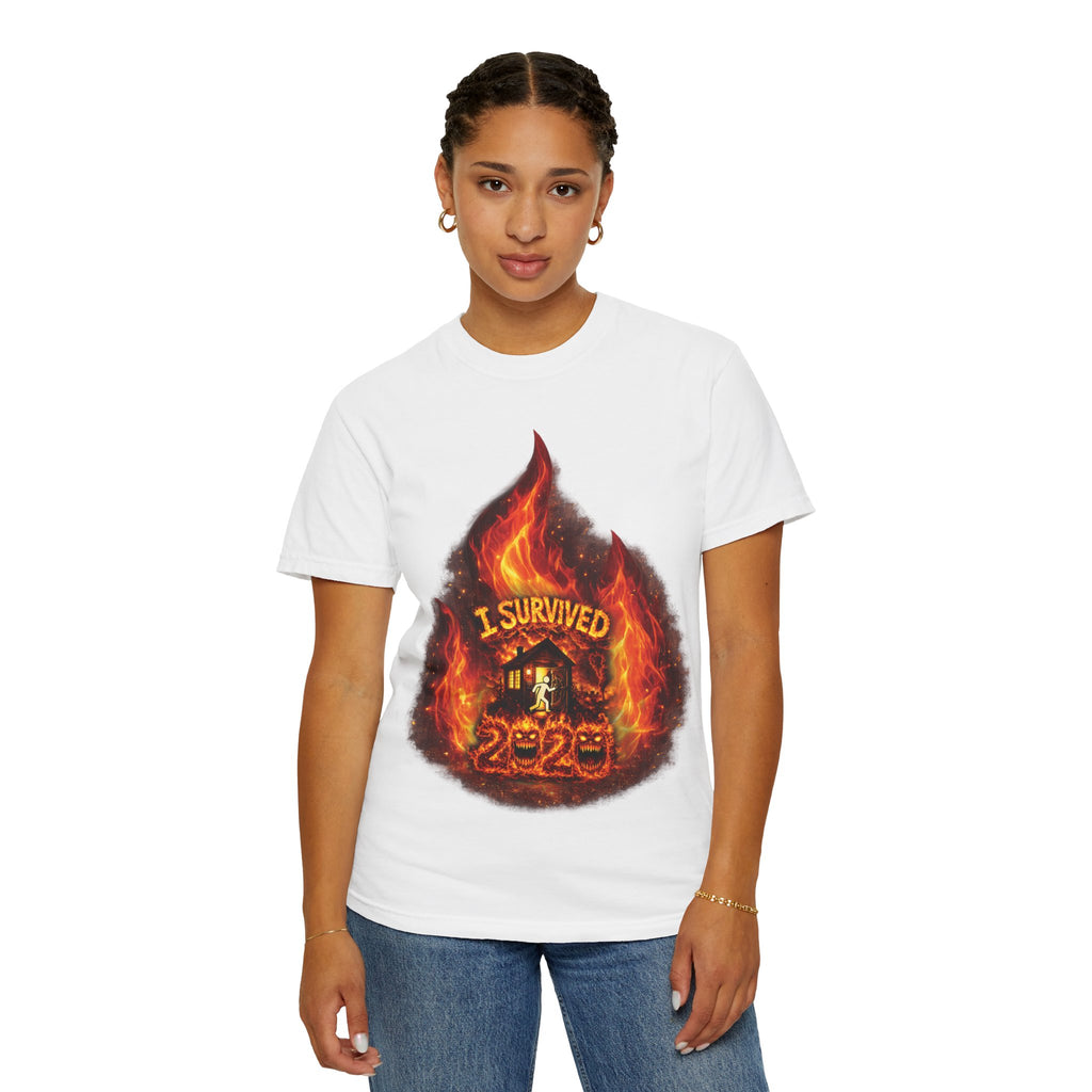 I Survived 2020 — Director's Cut S2:E2 "The Bobcat Fire" | Wildfire Edition Memorial Unisex Garment-Dyed T-shirt