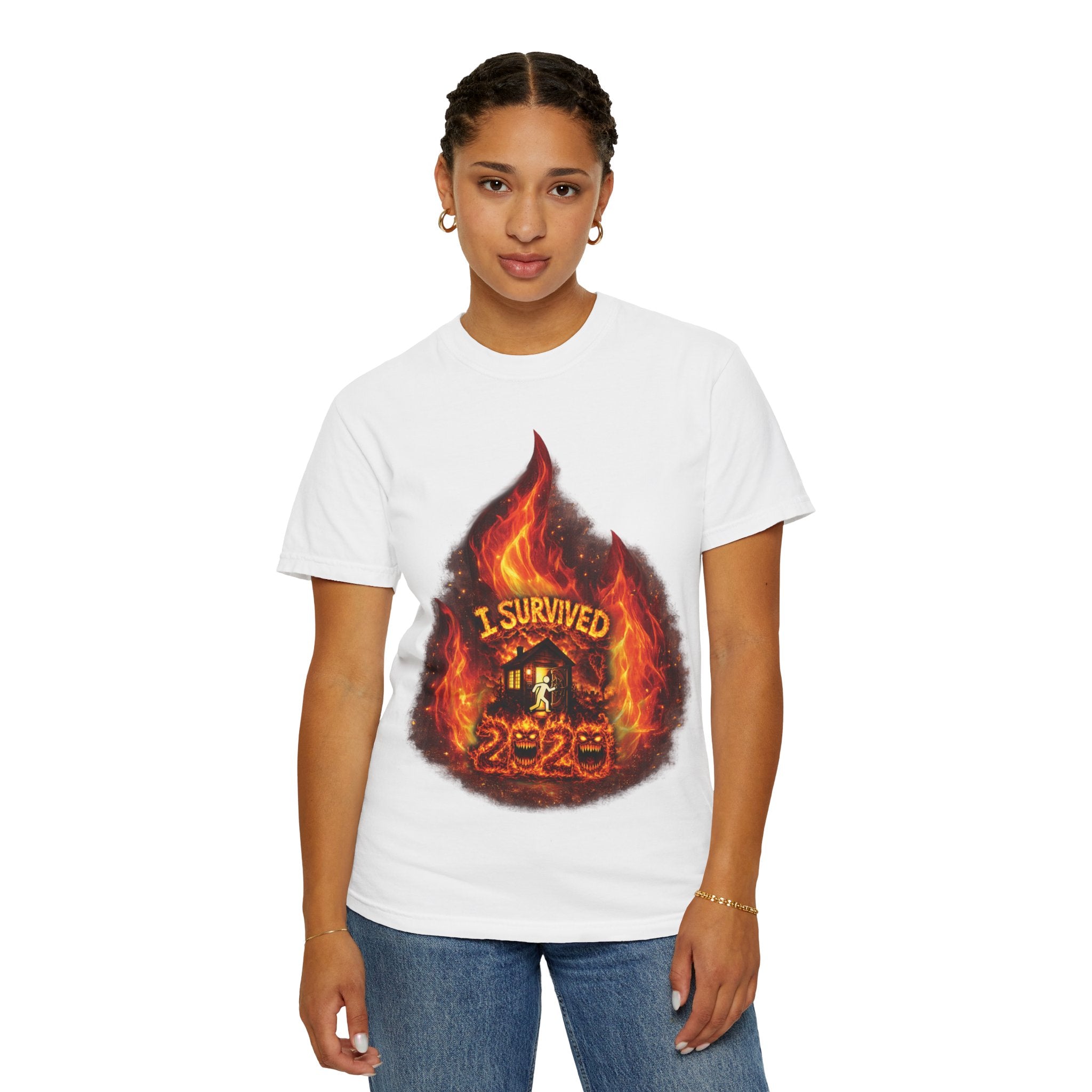 I Survived 2020 — Director's Cut S2:E2 "The Bobcat Fire" | Wildfire Edition Memorial Unisex Garment-Dyed T-shirt