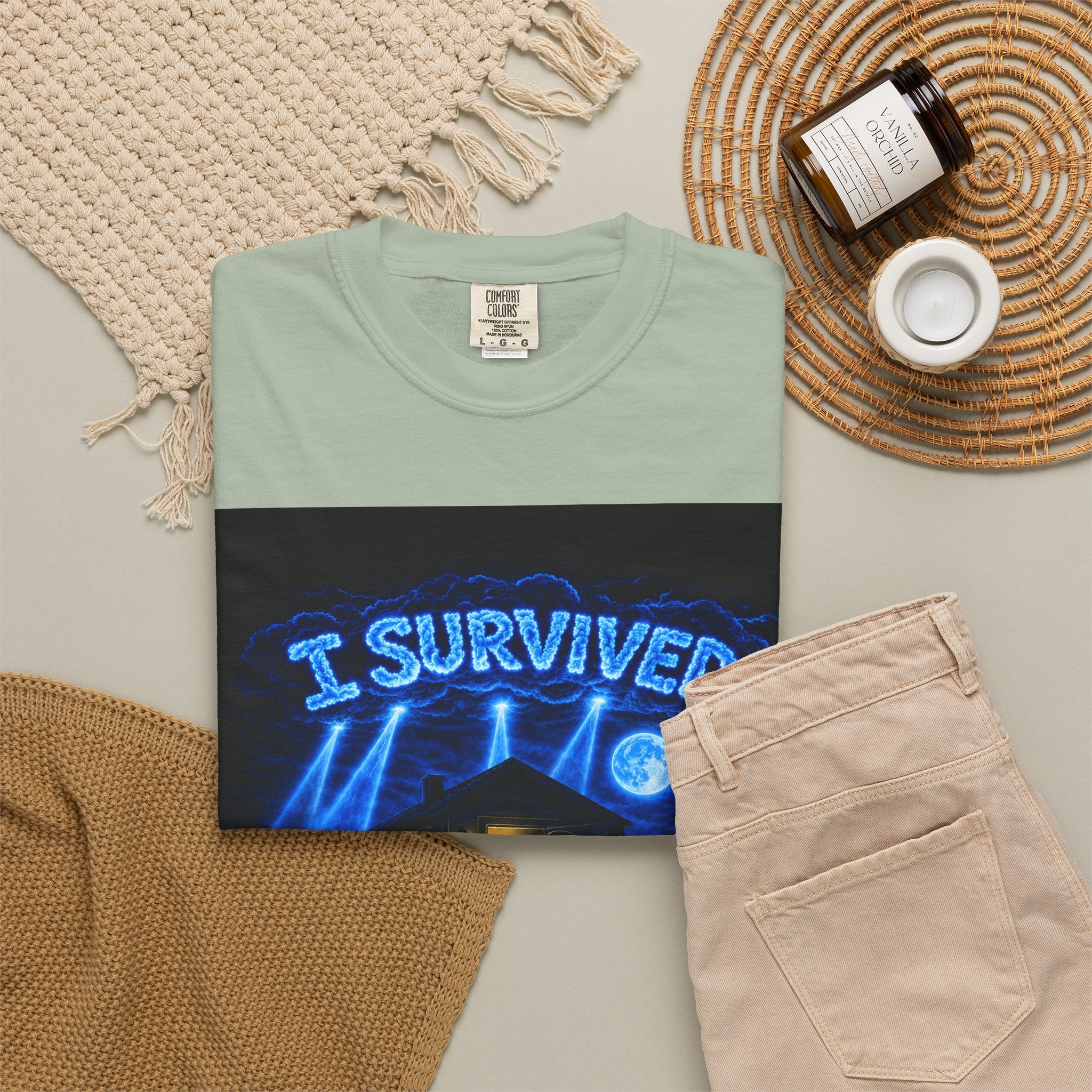 I Survived 2020 — LOCKDOWN S3:E1: "Quarantine" Unisex Garment-Dyed T-shirt