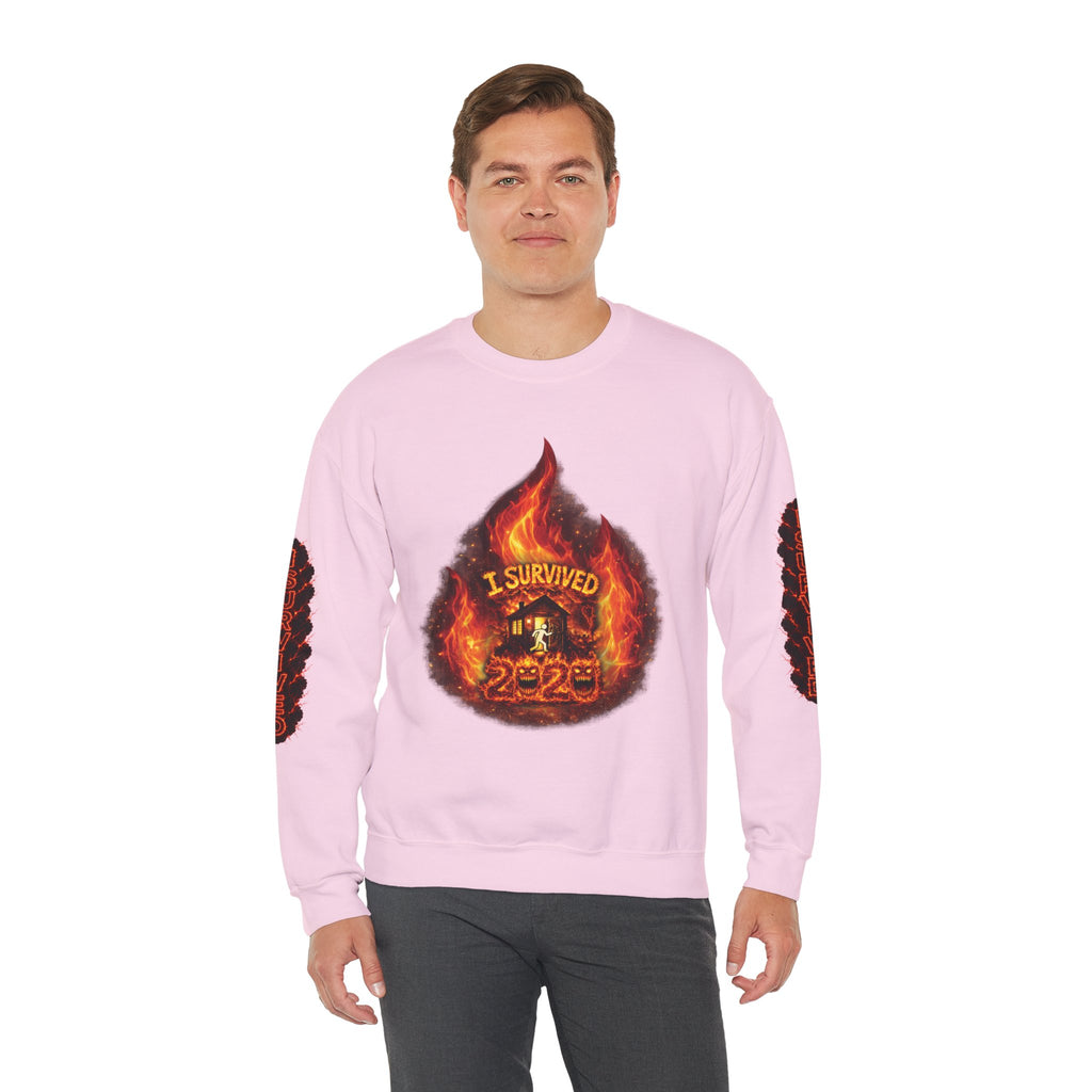 I Survived 2020 — Director's Cut S2:E2 "The Bobcat Fire" | Wildfire Edition Memorial Unisex Heavy Blend™ Crewneck Sweatshirt